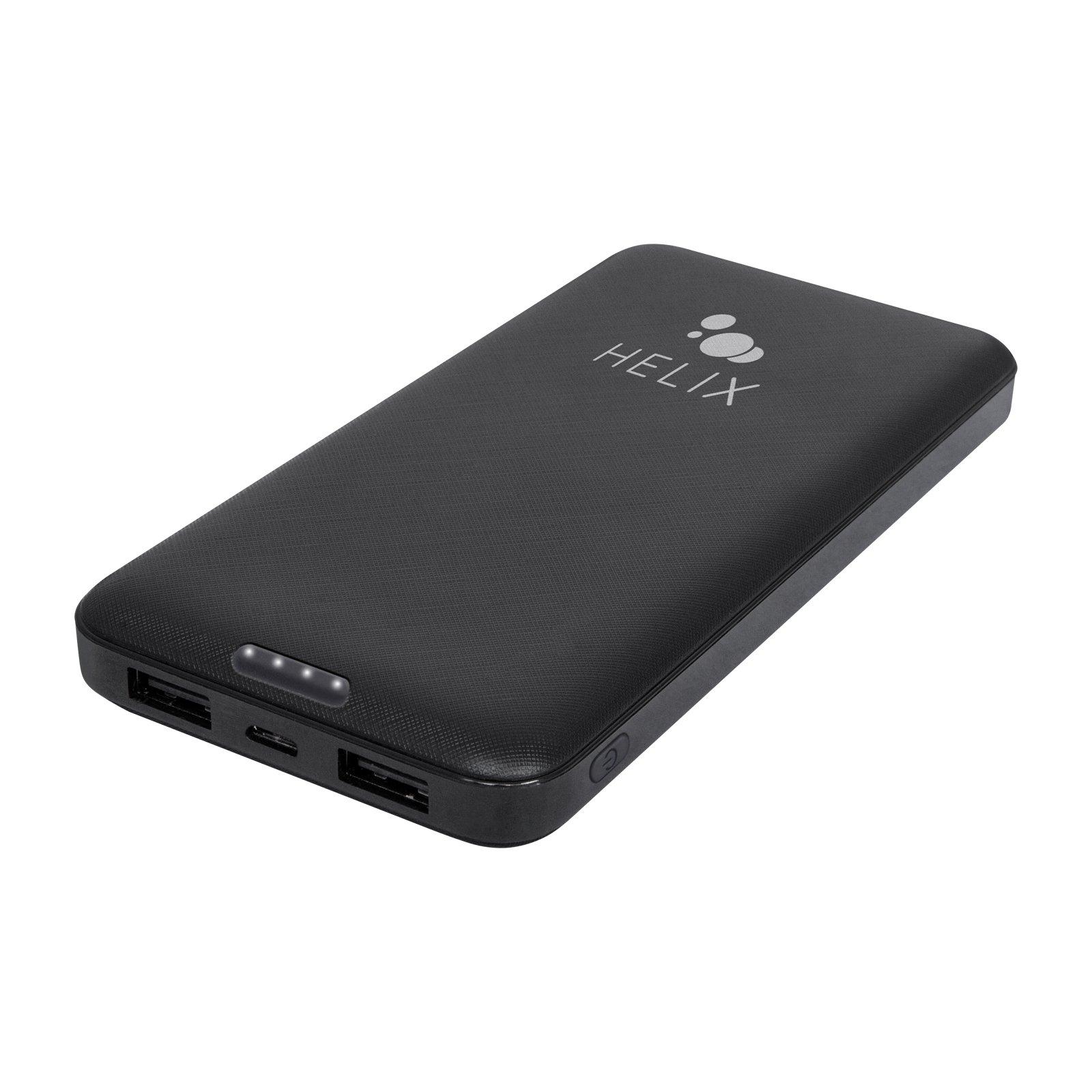 10,000 mAh Black Power Bank with Dual USBA Ports Electronics GameStop
