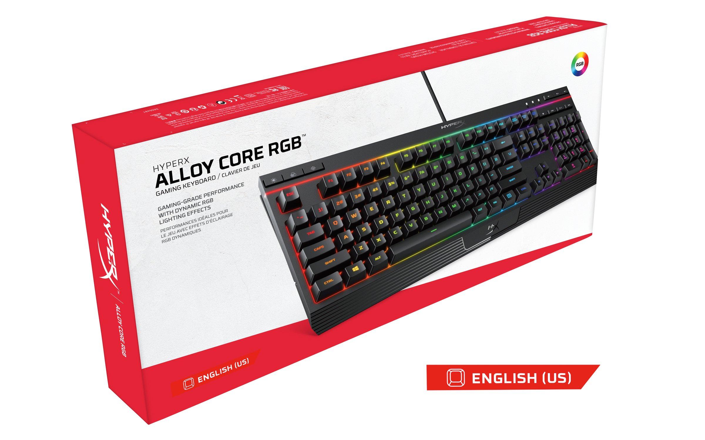 HyperX Alloy Core RGB Wired Membrane Gaming Keyboard