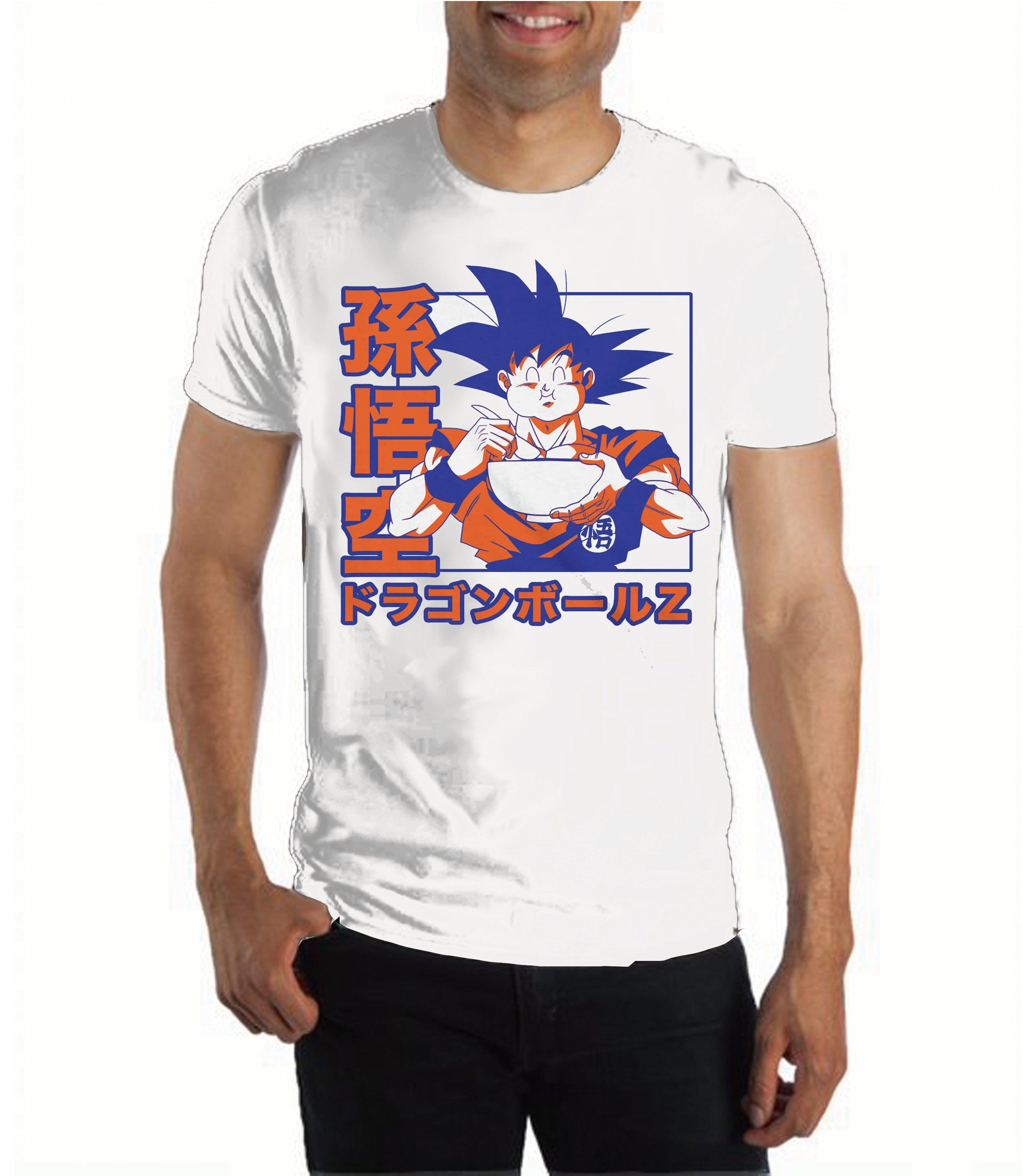 songokuversusnappa: T Shirt Dragon Ball Z Goku : Dragon Ball Z Goku Vegeta Respect Design White 