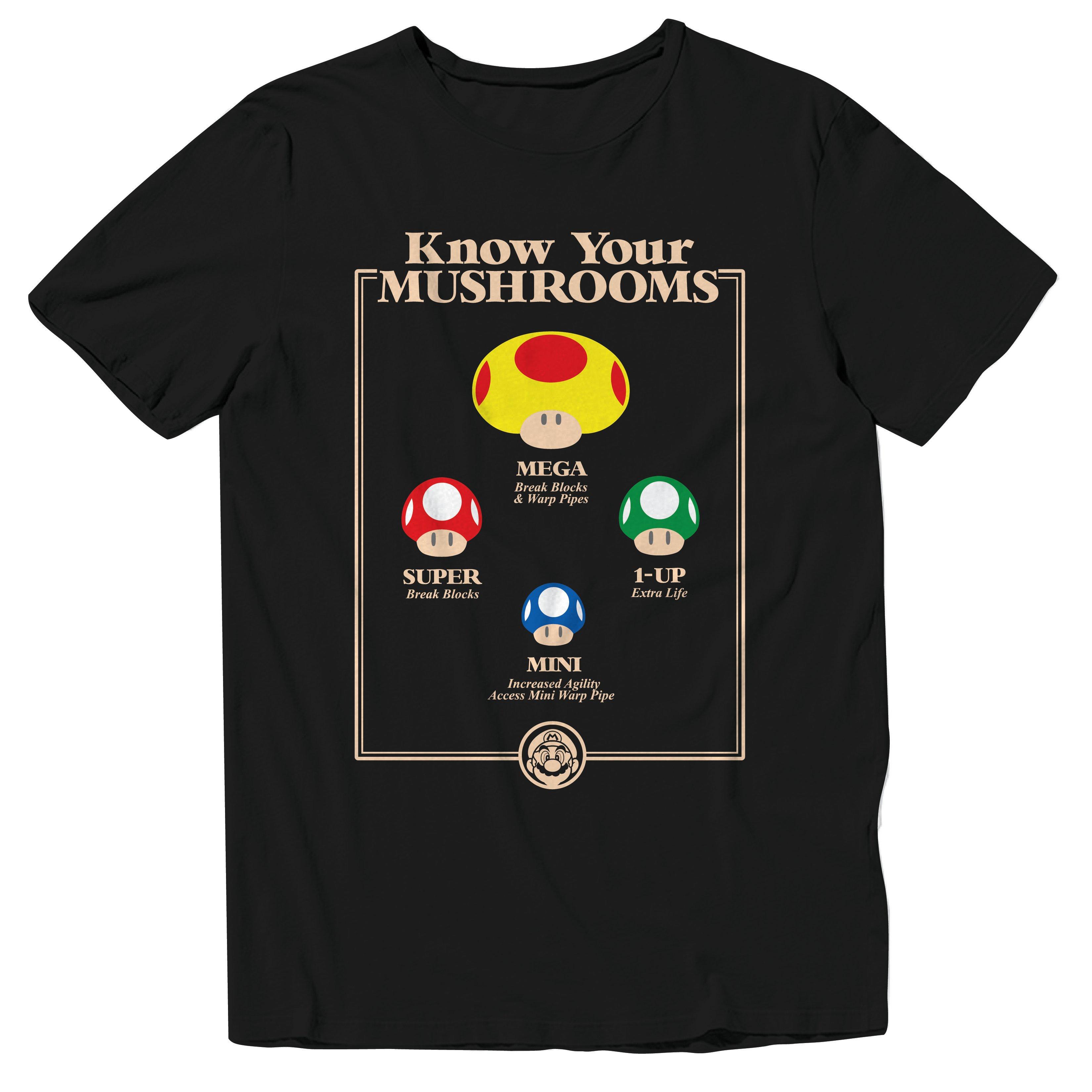 Super Mario Bros. Know Your Mushrooms TShirt