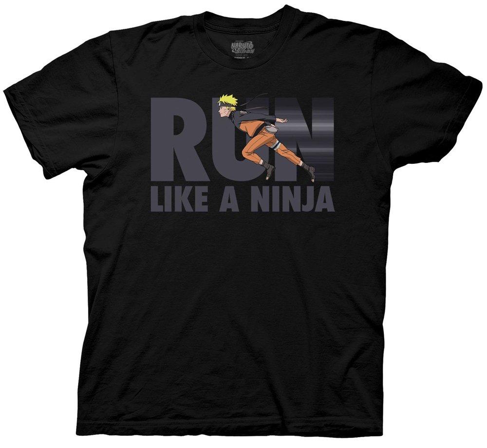 Fan Favorite Naruto Shippuden Run Like A Ninja T Shirt Ripple Junction Design Co Gamestop Fandom Shop - naruto roblox shirt id number