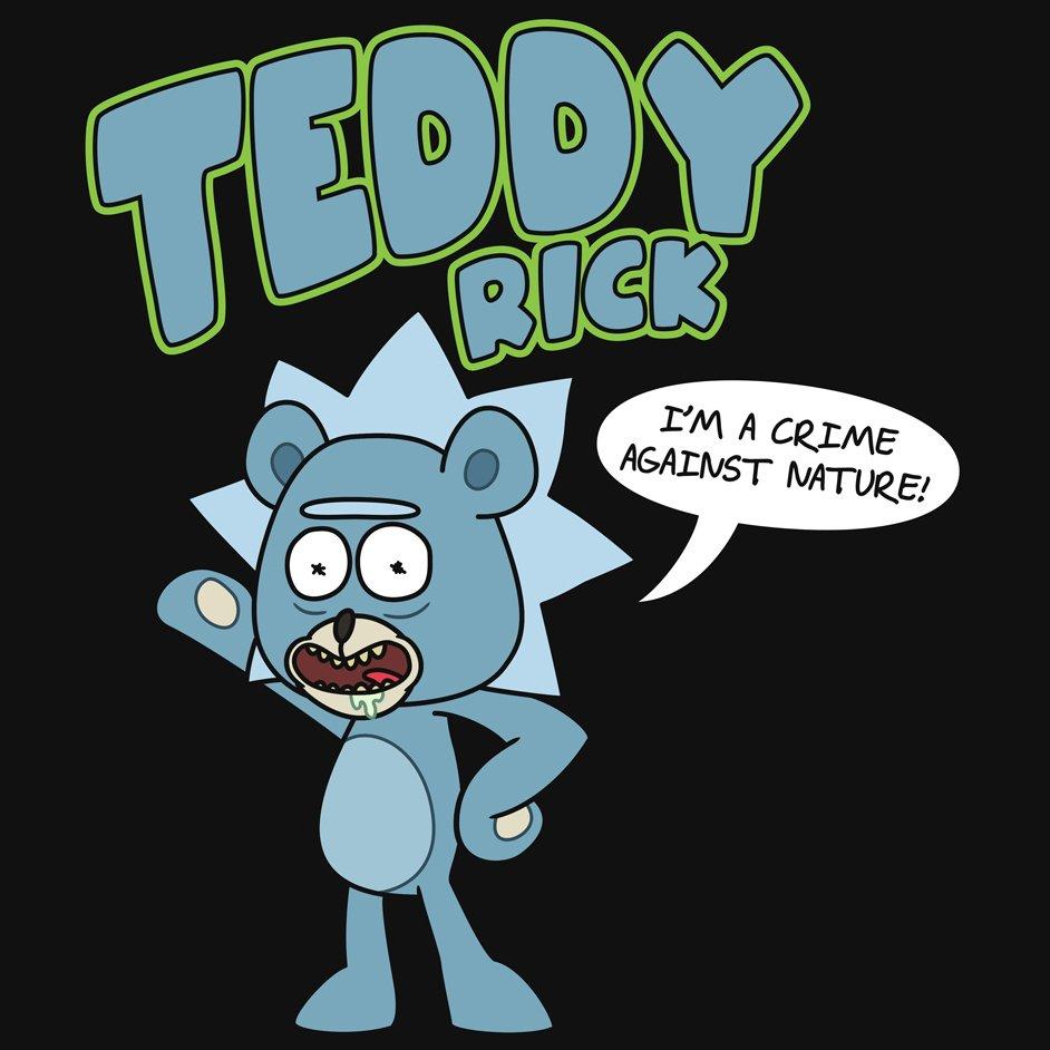 list item 3 of 3 Rick and Morty Teddy Rick T-Shirt