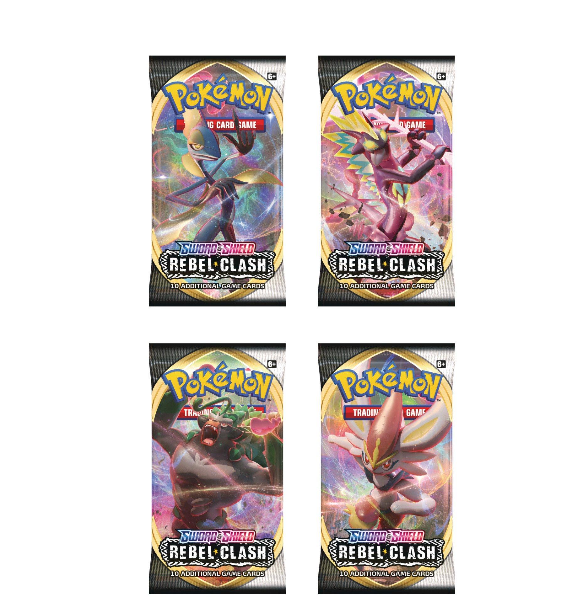 Pokemon Trading Card Game Sword And Shield Rebel Clash Booster Pack Gamestop