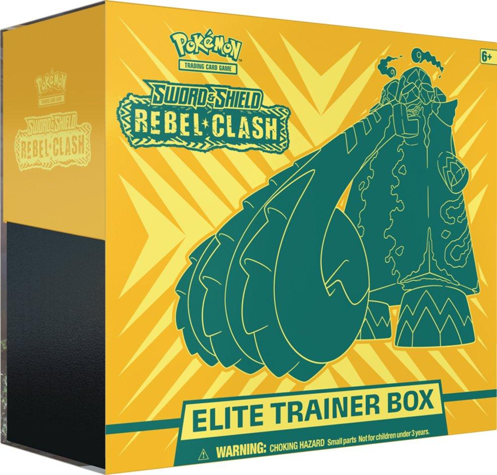 Pokemon Trading Card Game Sword And Shield Rebel Clash Elite Trainer Box Gamestop