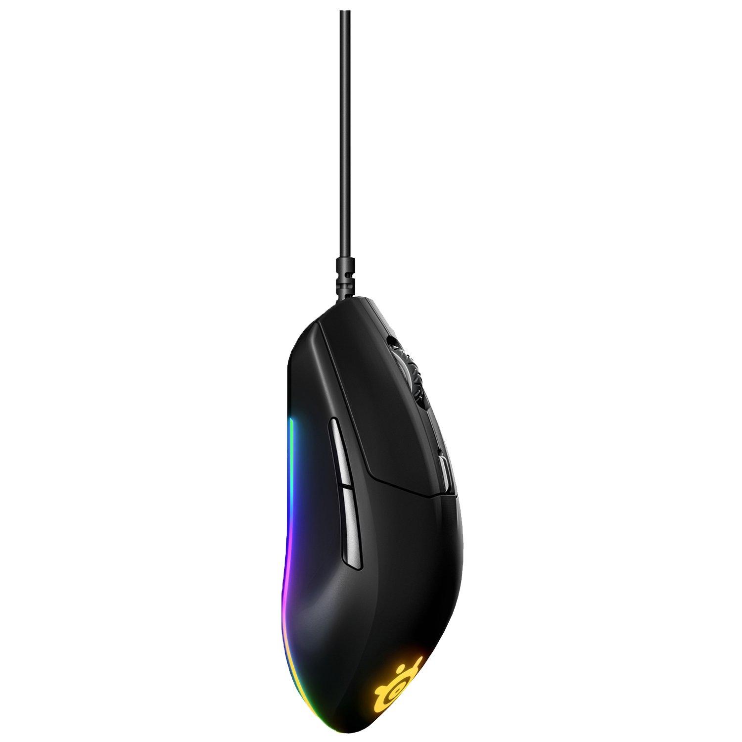 SteelSeries Rival 3 Lightweight Wired Optical Gaming Mouse with