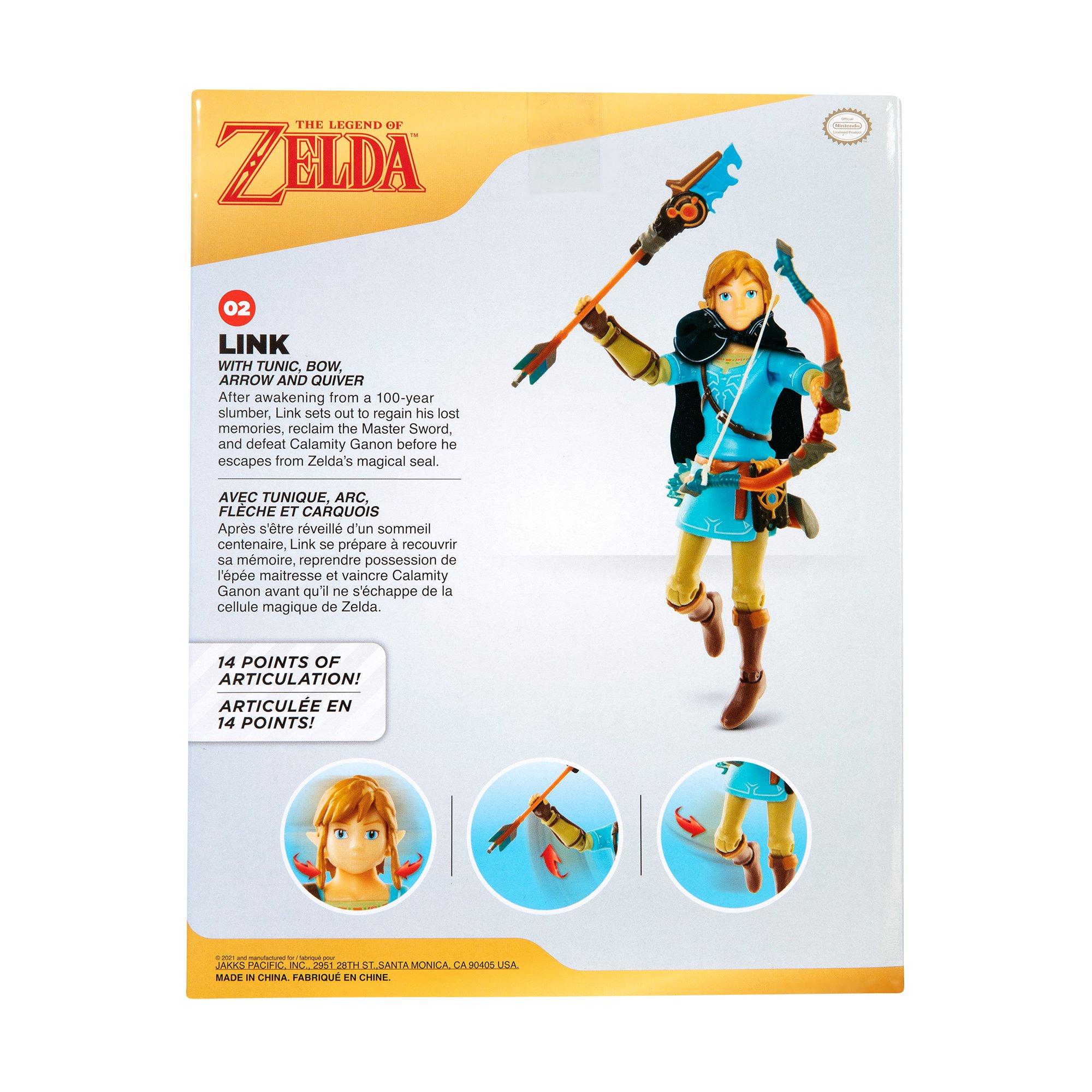 The Legend of Zelda Breath of the Wild Link 4 Action Figure with