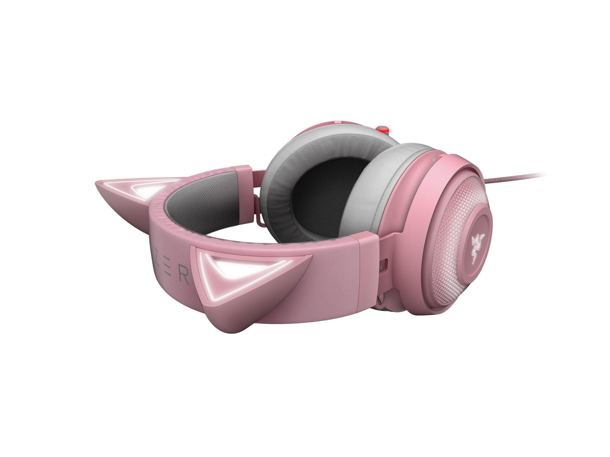 list item 7 of 7 Razer Kraken Kitty Edition Wired Gaming Headset with Chroma RGB