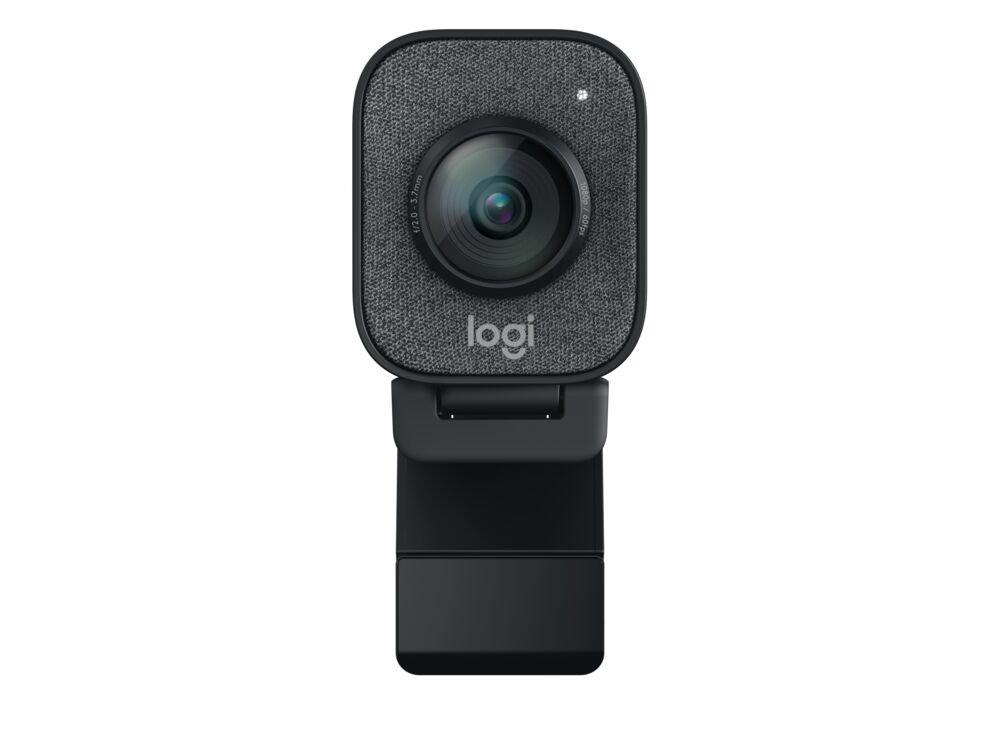 Logitech StreamCam Plus Webcam (Graphite) with Yeti Mic Blackout & Ring  Light 