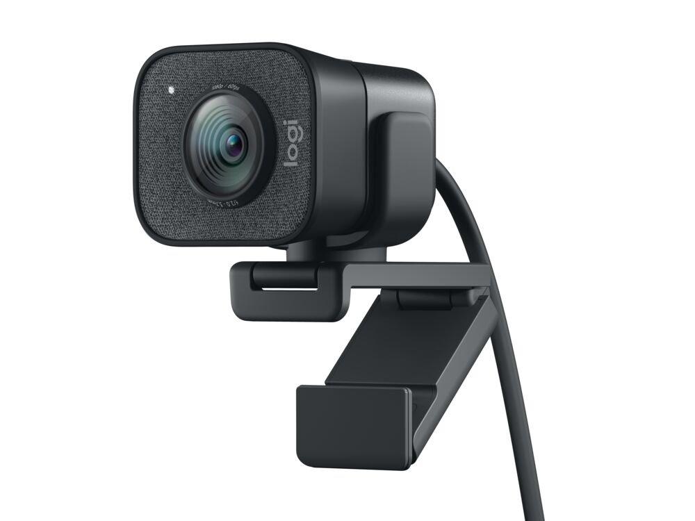 Logitech StreamCam Plus Webcam with Tripod (Graphite) with POP