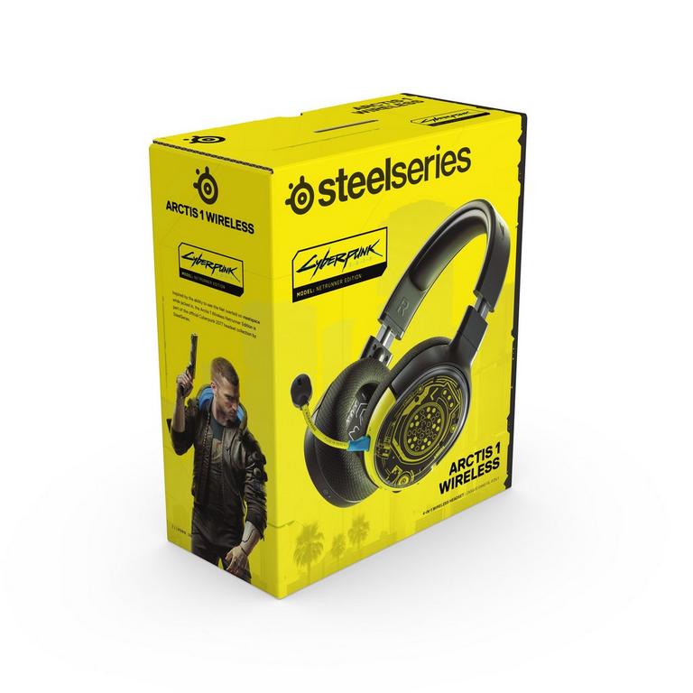 Arctis 1 Wireless Gaming Headset for PlayStation 4 Cyberpunk 2077 Netrunner Edition