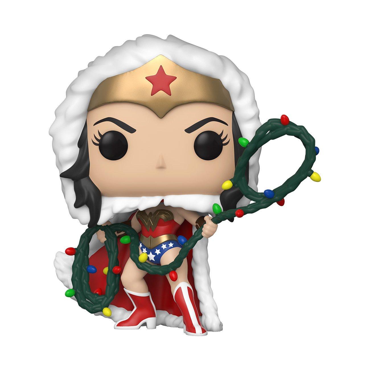 Pop Heroes Dc Holiday Wonder Woman With Lights Lasso Gamestop
