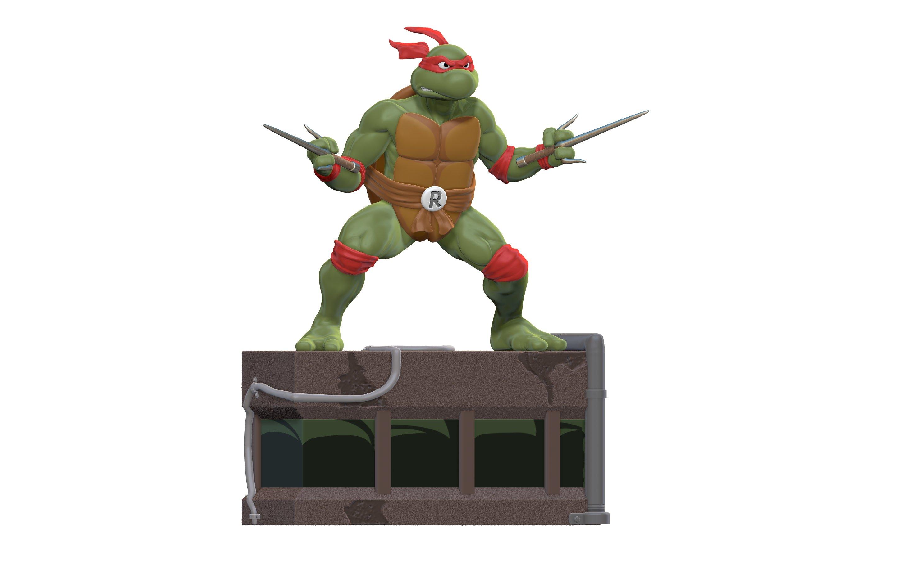 list item 2 of 8 PCS Collectibles Teenage Mutant Ninja Turtles Raphael Collectible 10-in Statue