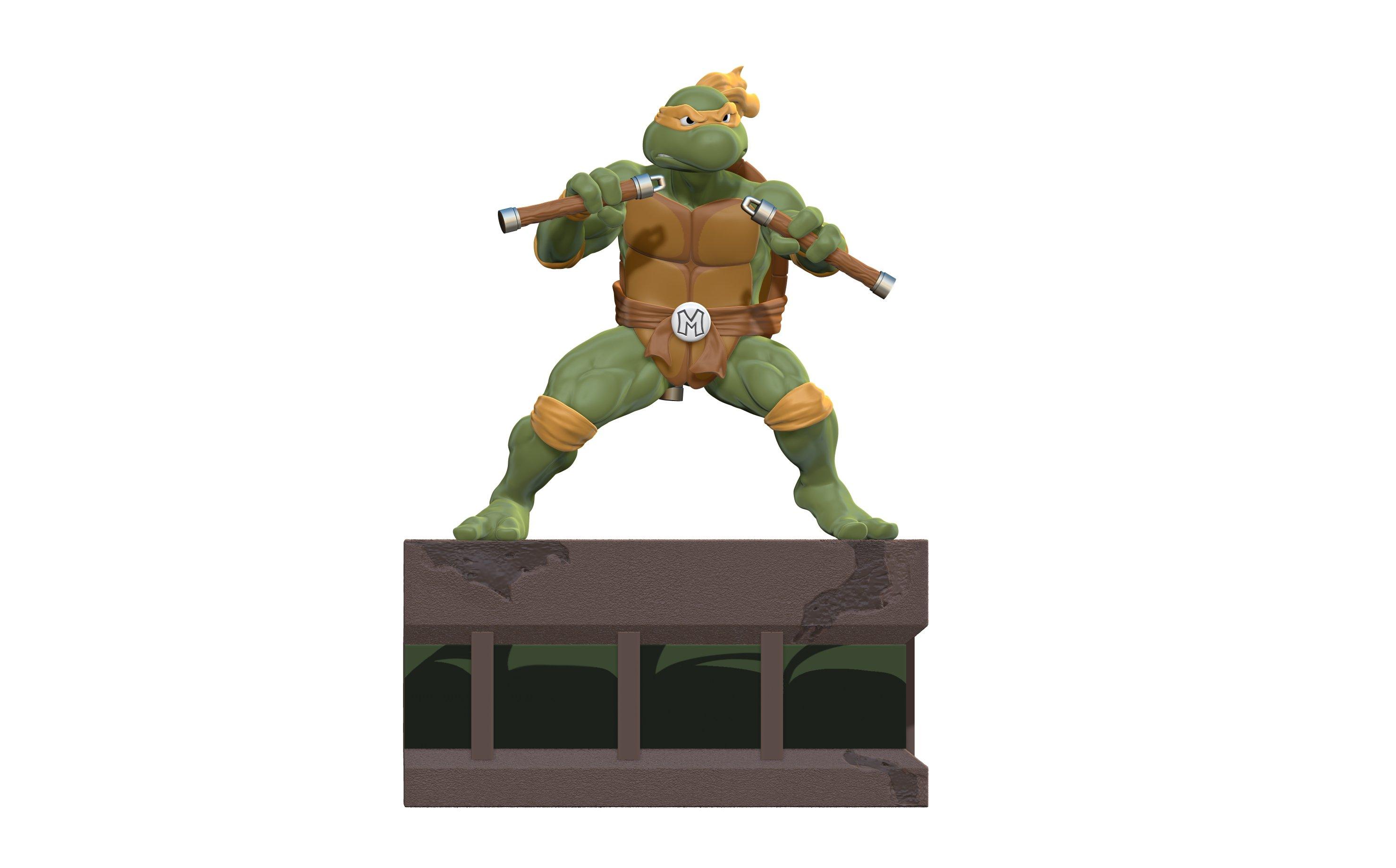 PCS Collectibles Teenage Mutant Ninja Turtles Michelangelo Collectible 9.5-in Statue