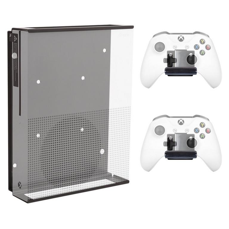 Xbox One S Console and 2 Controller Pro Wall Mount Bundle | Xbox One ...
