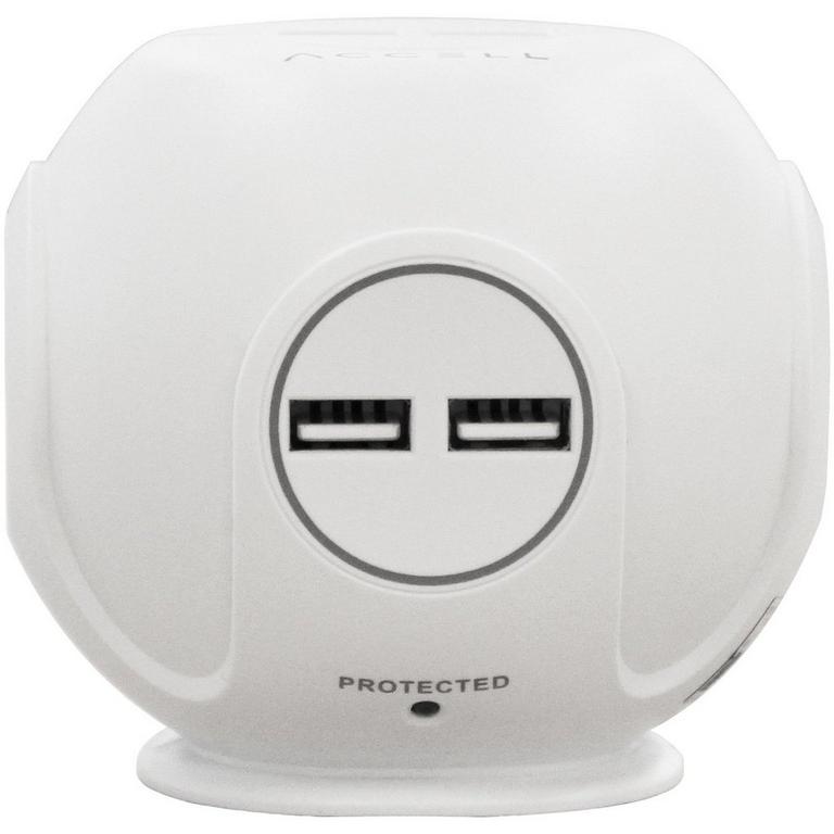 Power Cutie White Compact Surge Protector