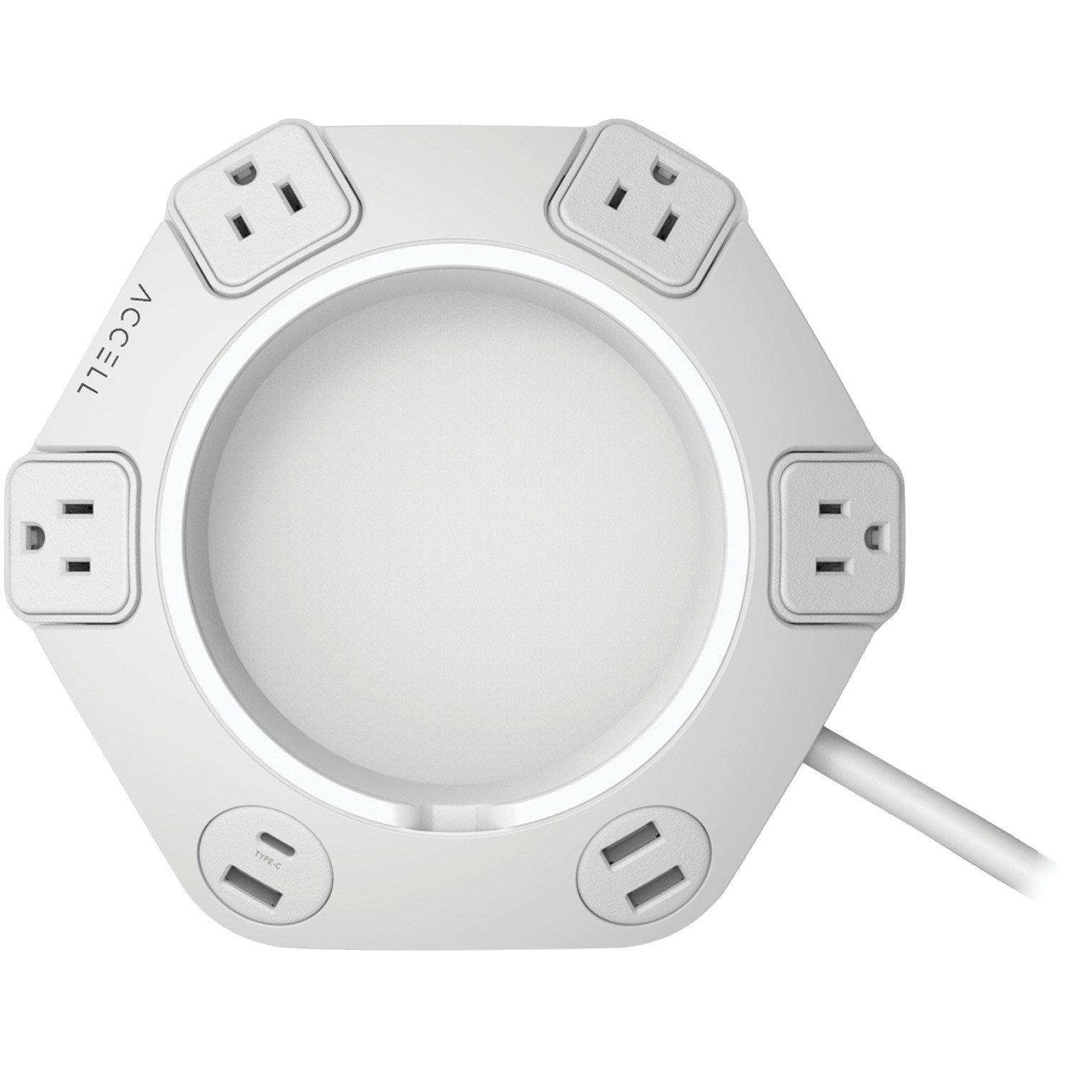 list item 2 of 4 Power Office White Hub with 8 ft Cord