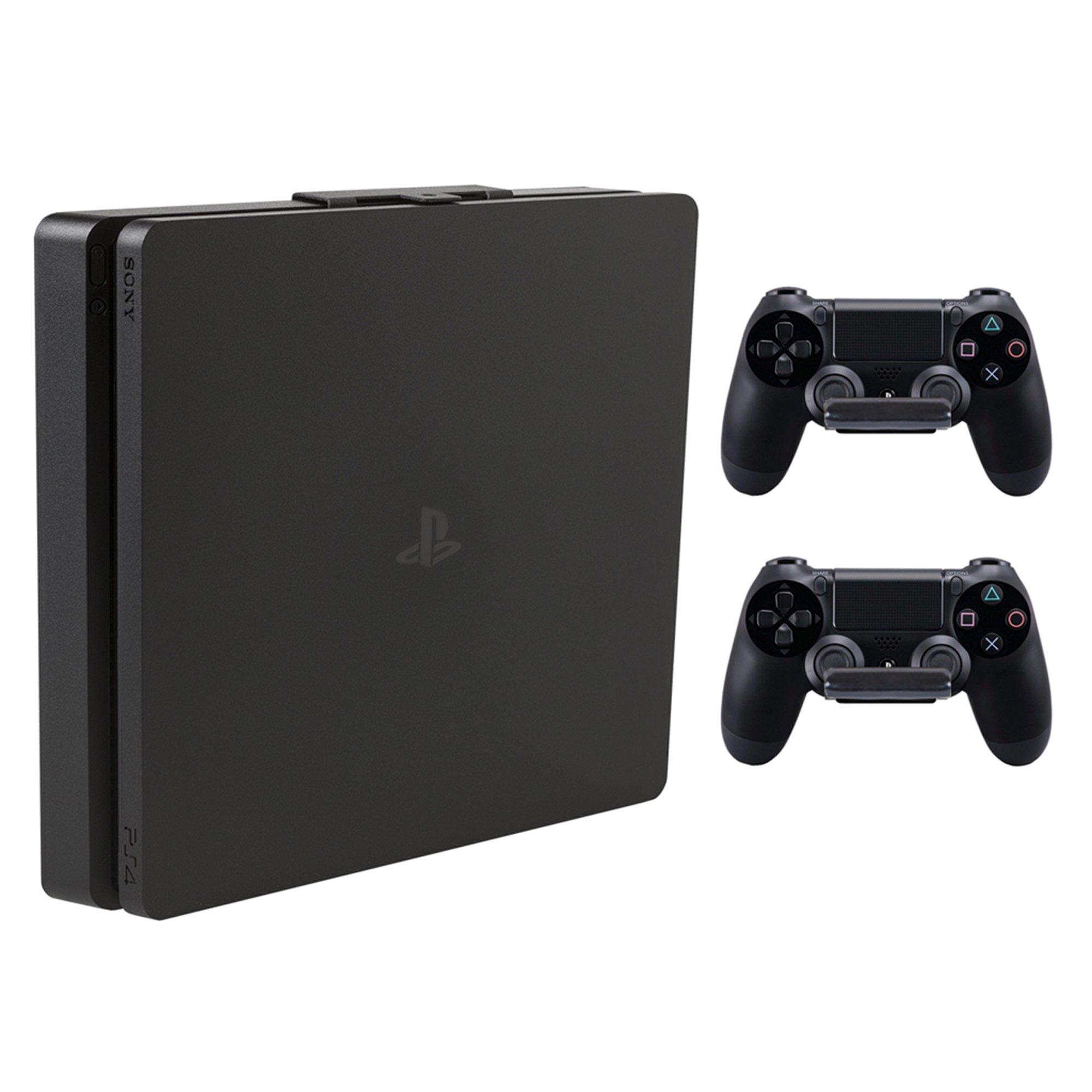 playstation 4 with 2 controllers