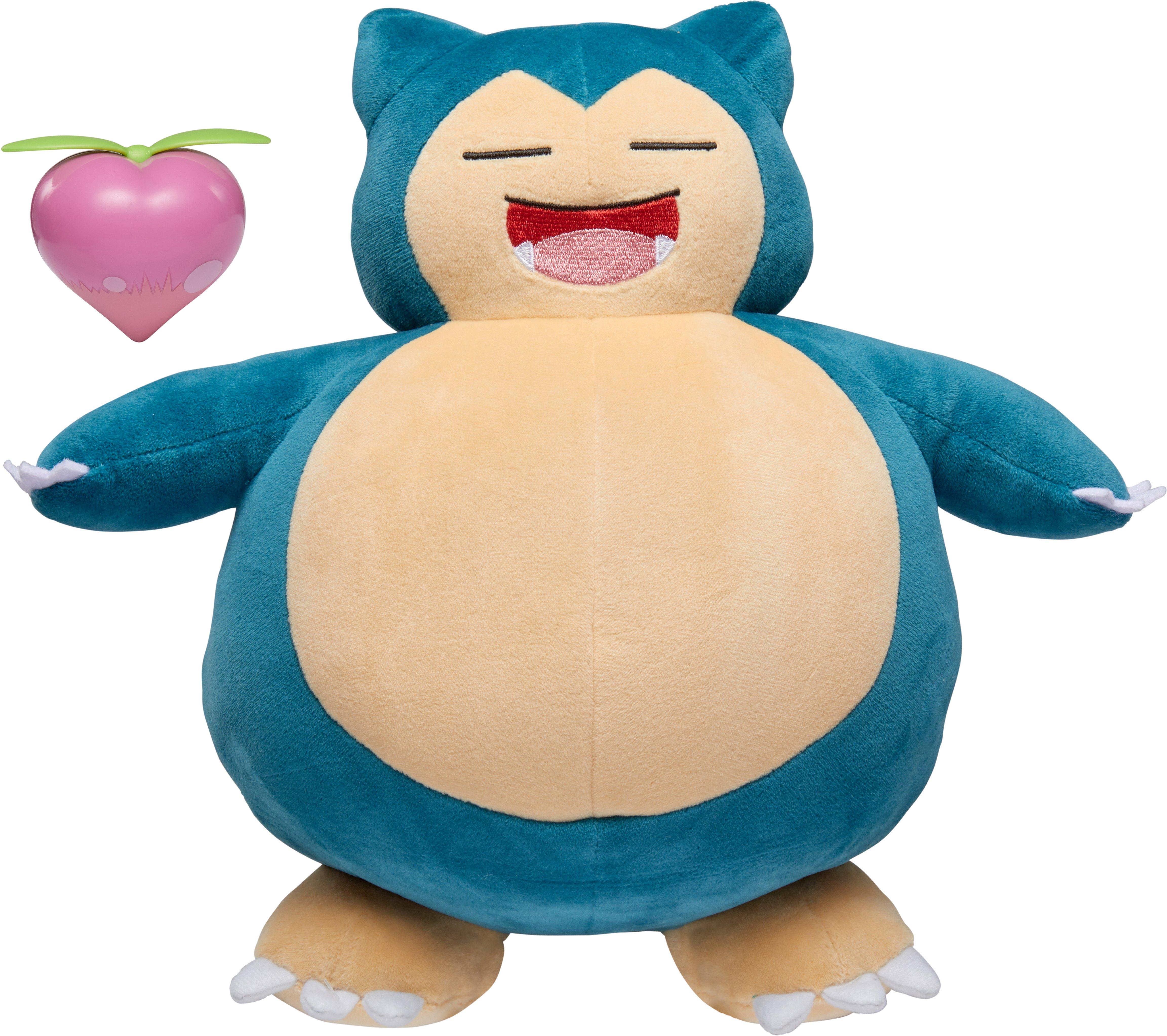 Pokemon Snooze Action Snorlax Plush Gamestop