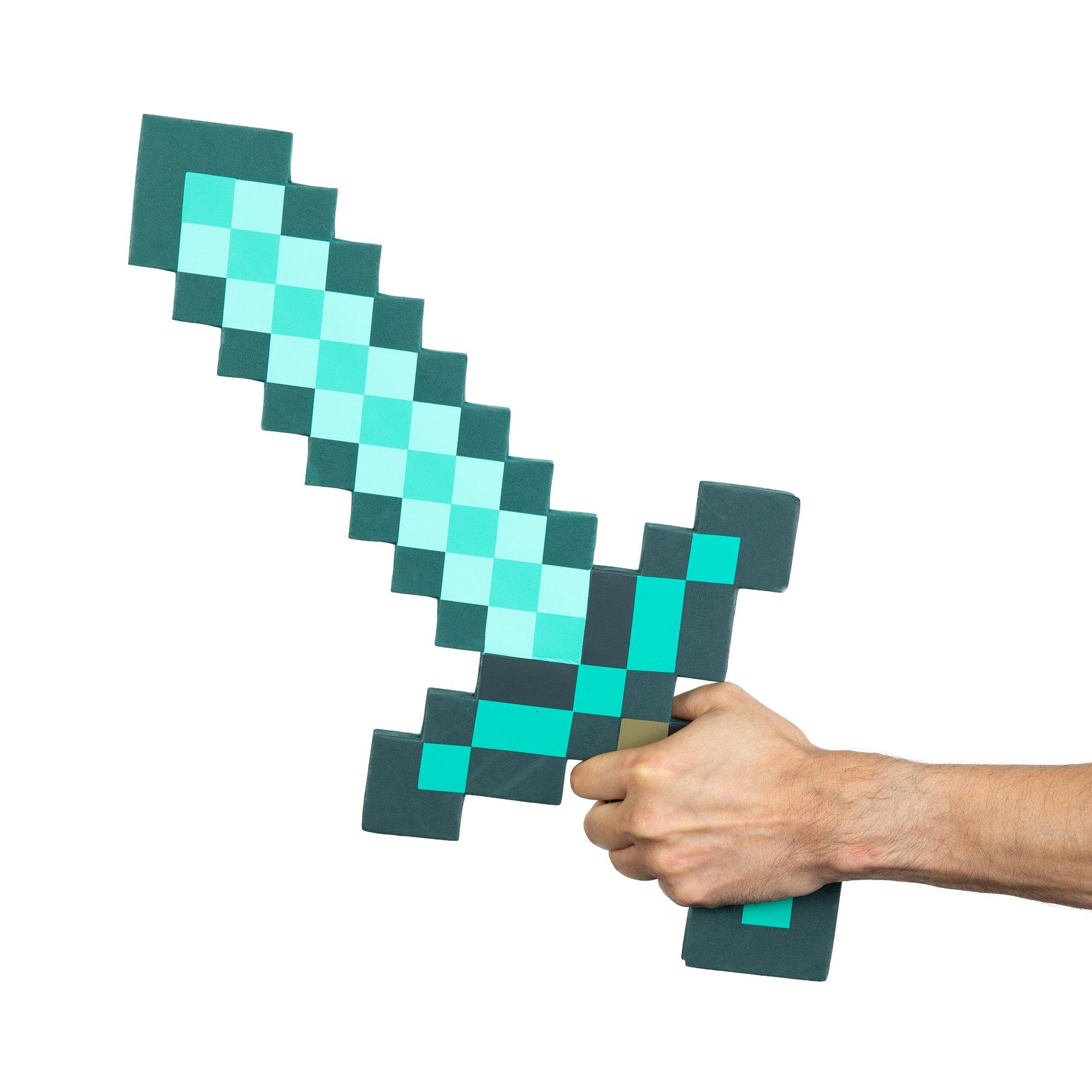 Minecraft Deluxe Diamond Sword Foam Replica Toy Kids Gamer Cadeau 