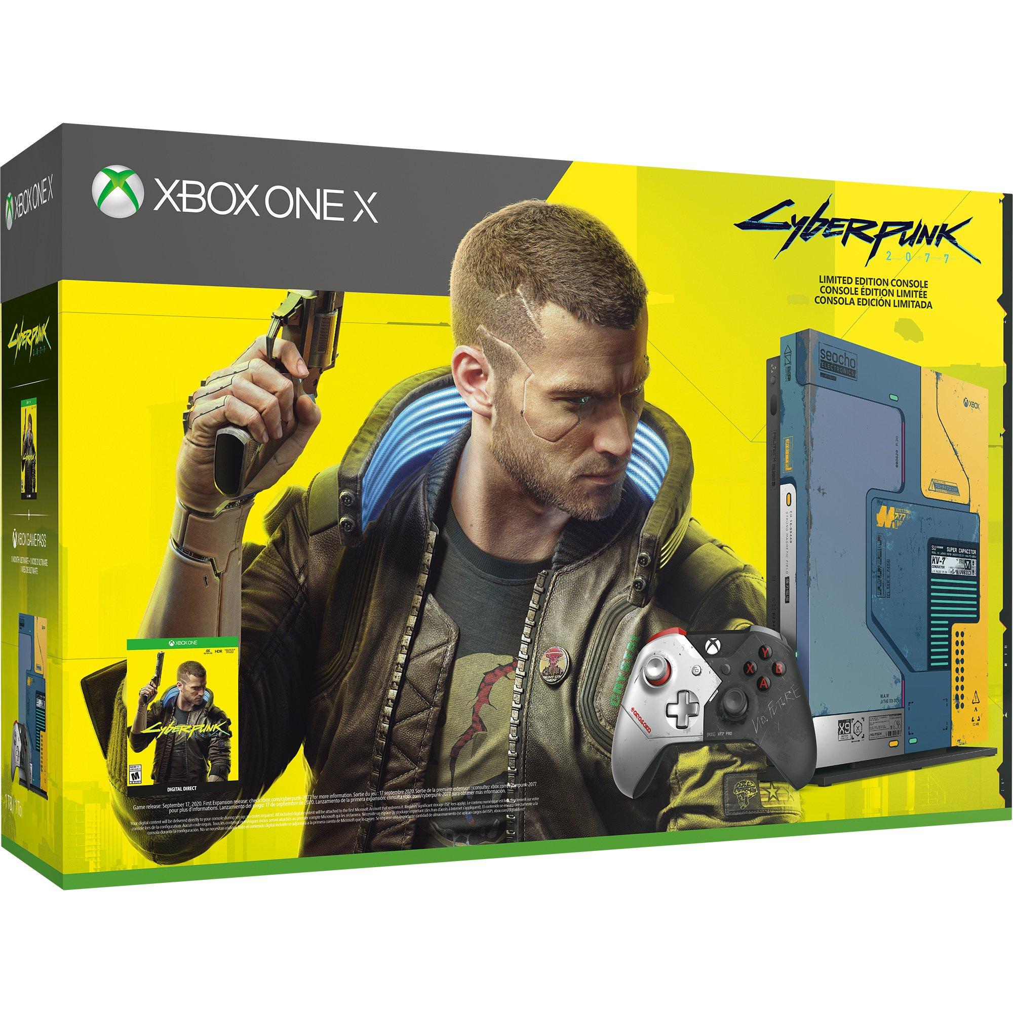 list item 1 of 5 Microsoft Xbox One X Cyberpunk 2077 Limited Edition Bundle 1TB