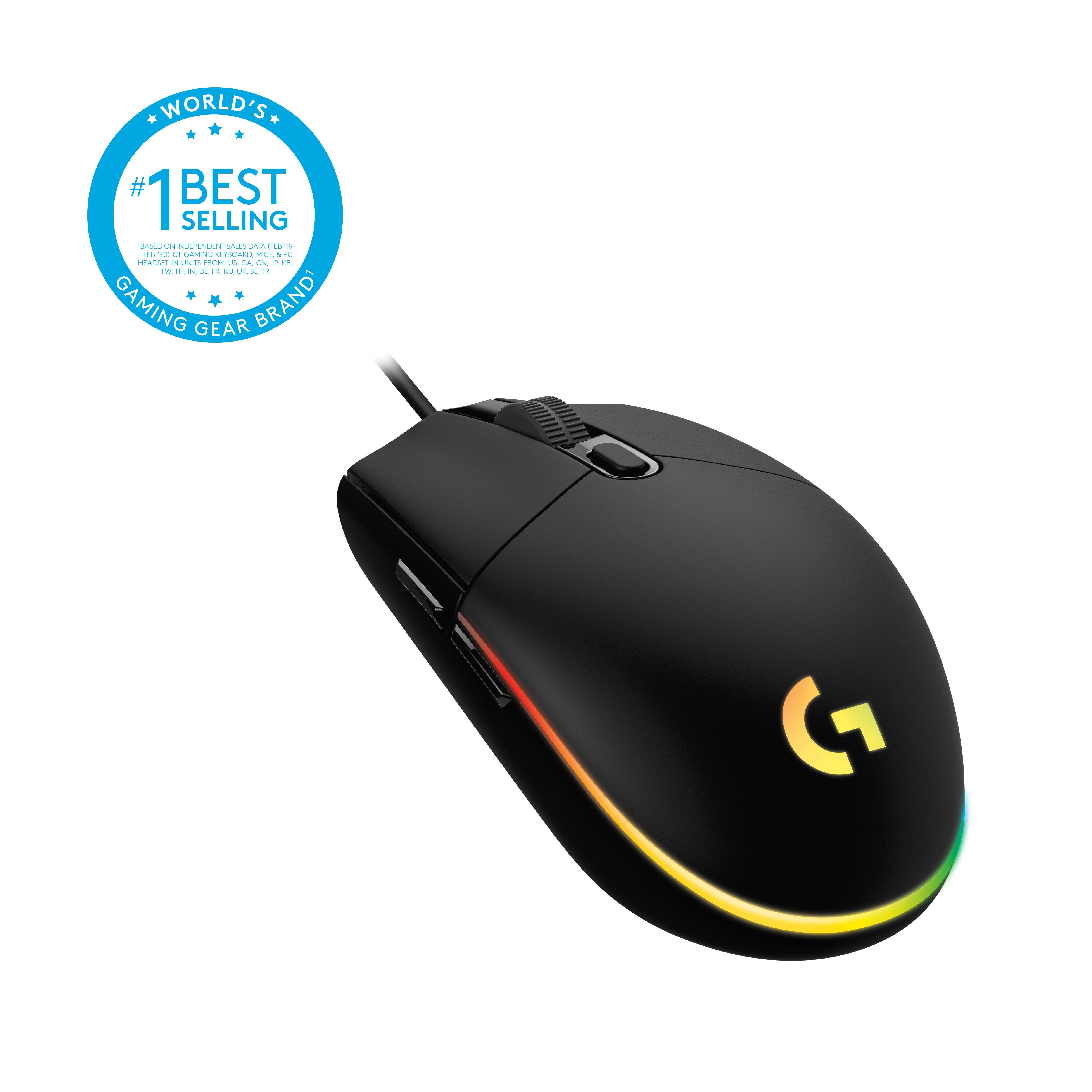 Central Gamer - Mouse Logitech G203 Lightsync Blue