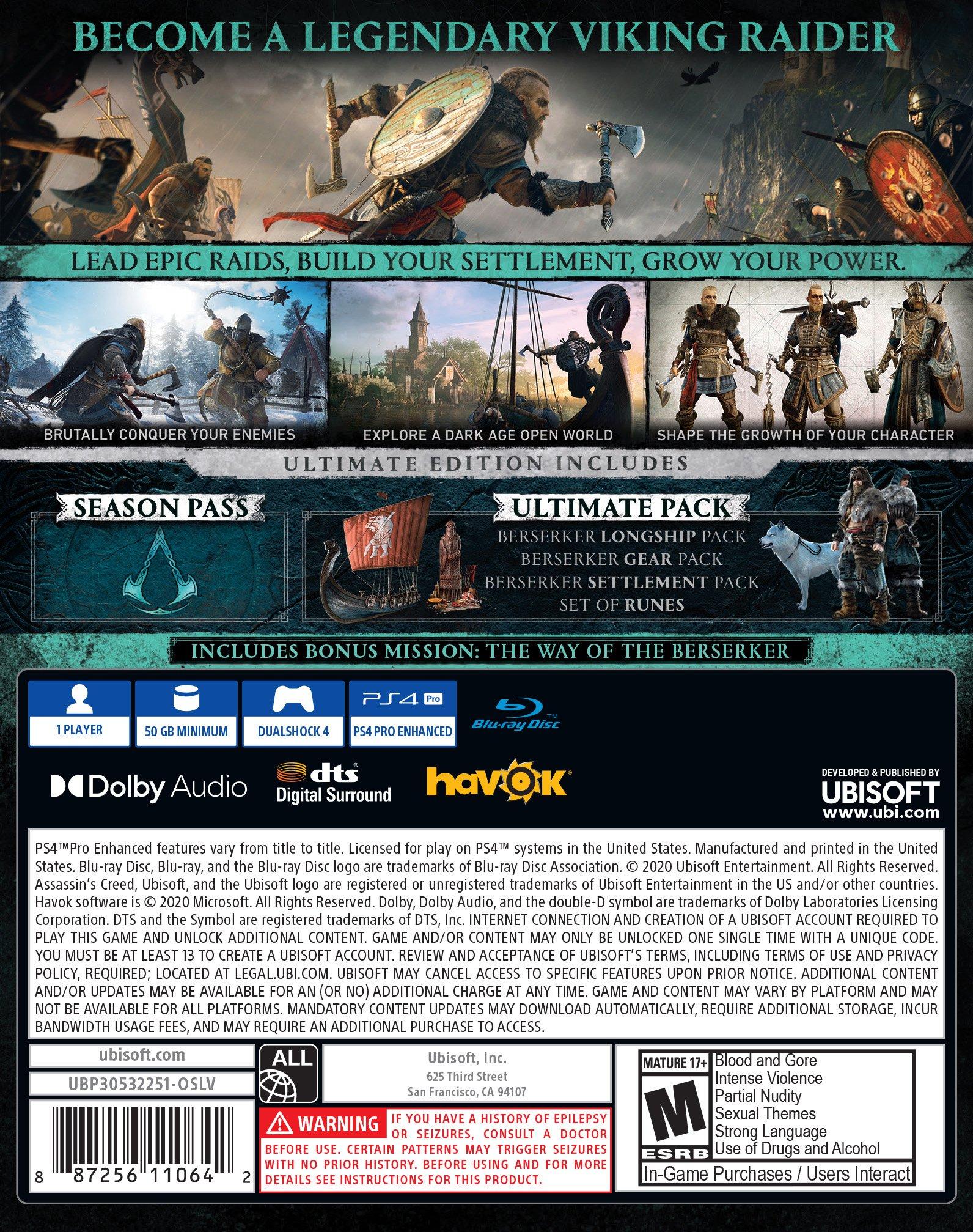 assassin's creed valhalla ps4 gamestop