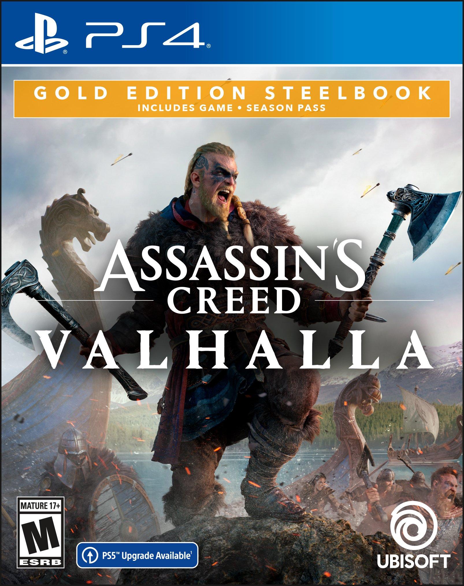 Assassin S Creed Valhalla Gold Steelbook Edition Playstation 4 Playstation 4 Gamestop