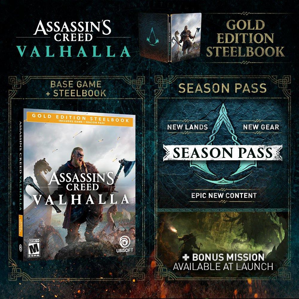 Assassin's Creed Valhalla Gold Steelbook Edition PlayStation 4
