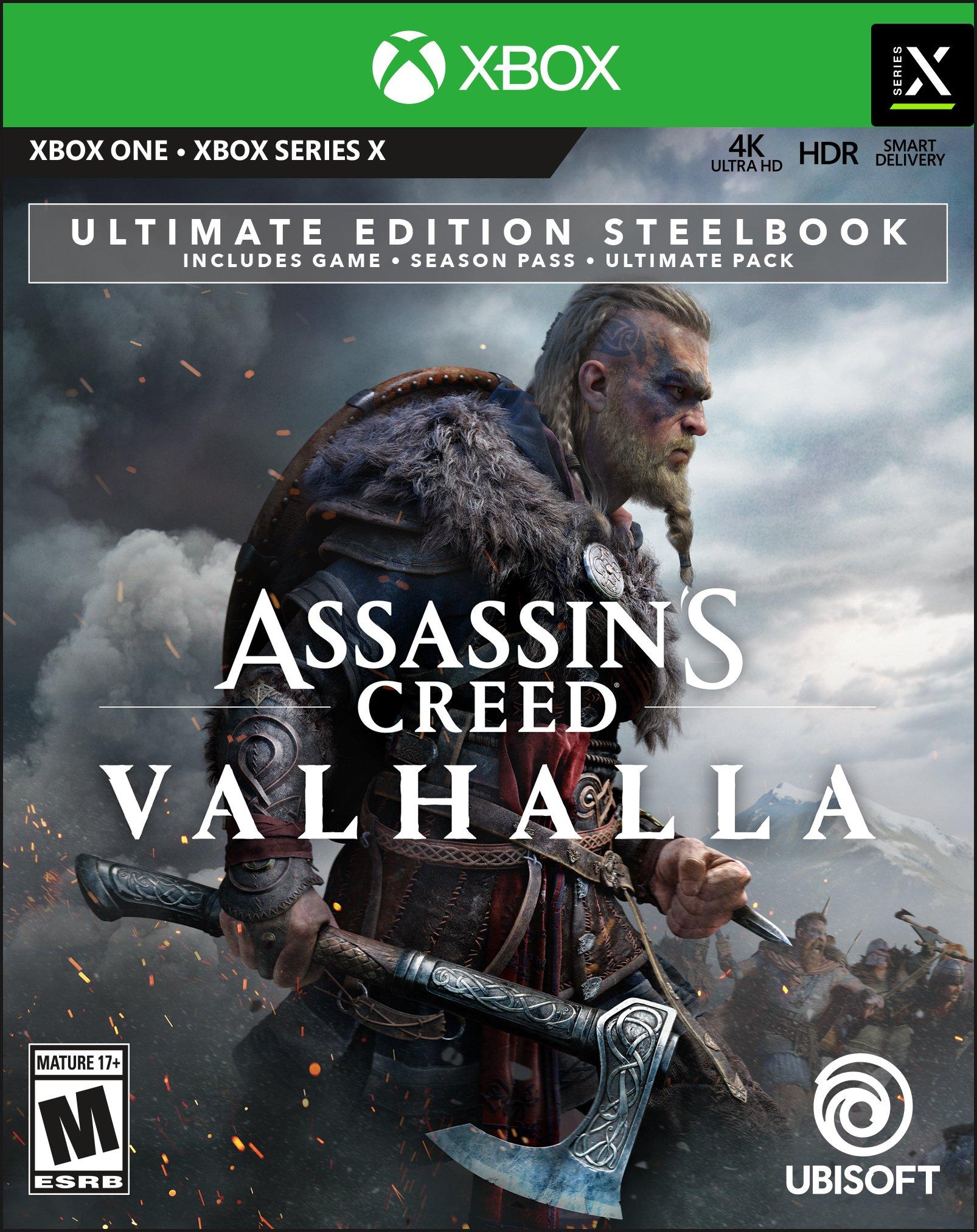 Assassin's Creed Valhalla Ultimate Steelbook Edition - Xbox One GameStop Exclusive