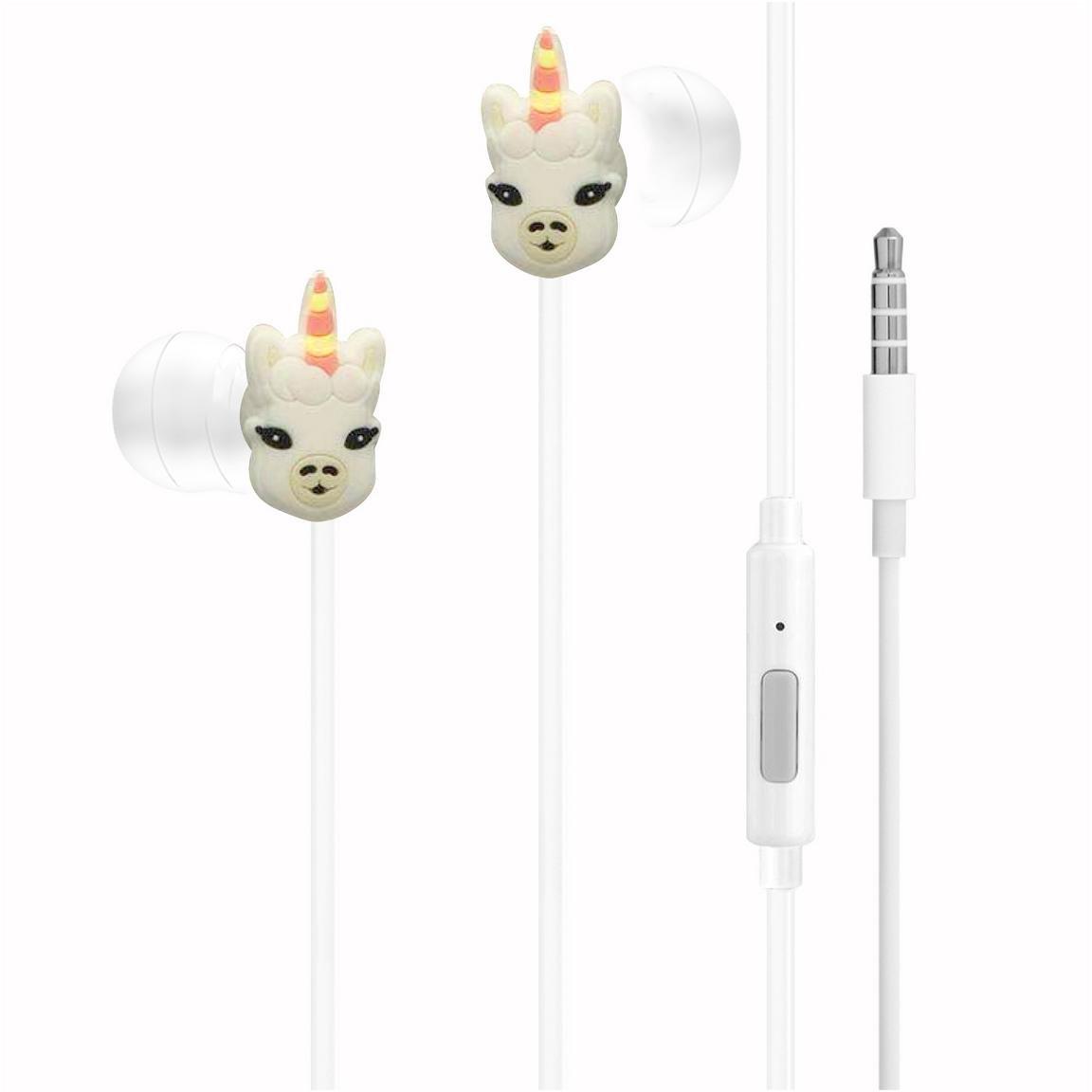 Llamacorn Earbuds with Mic