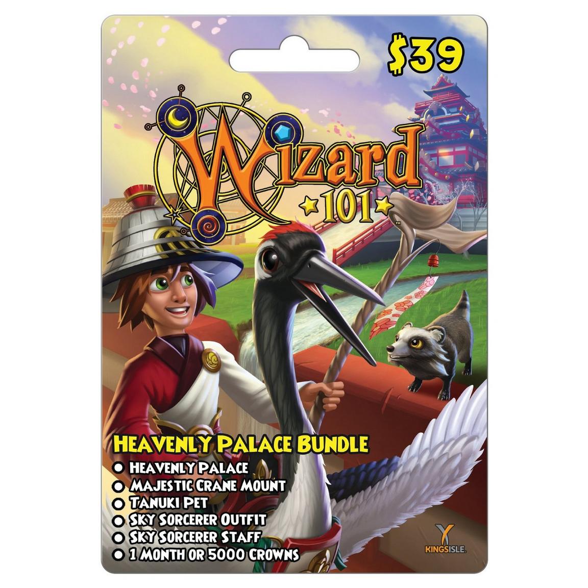 KingsIsle Entertainment Wizard101 Heavenly Palace Bundle Card