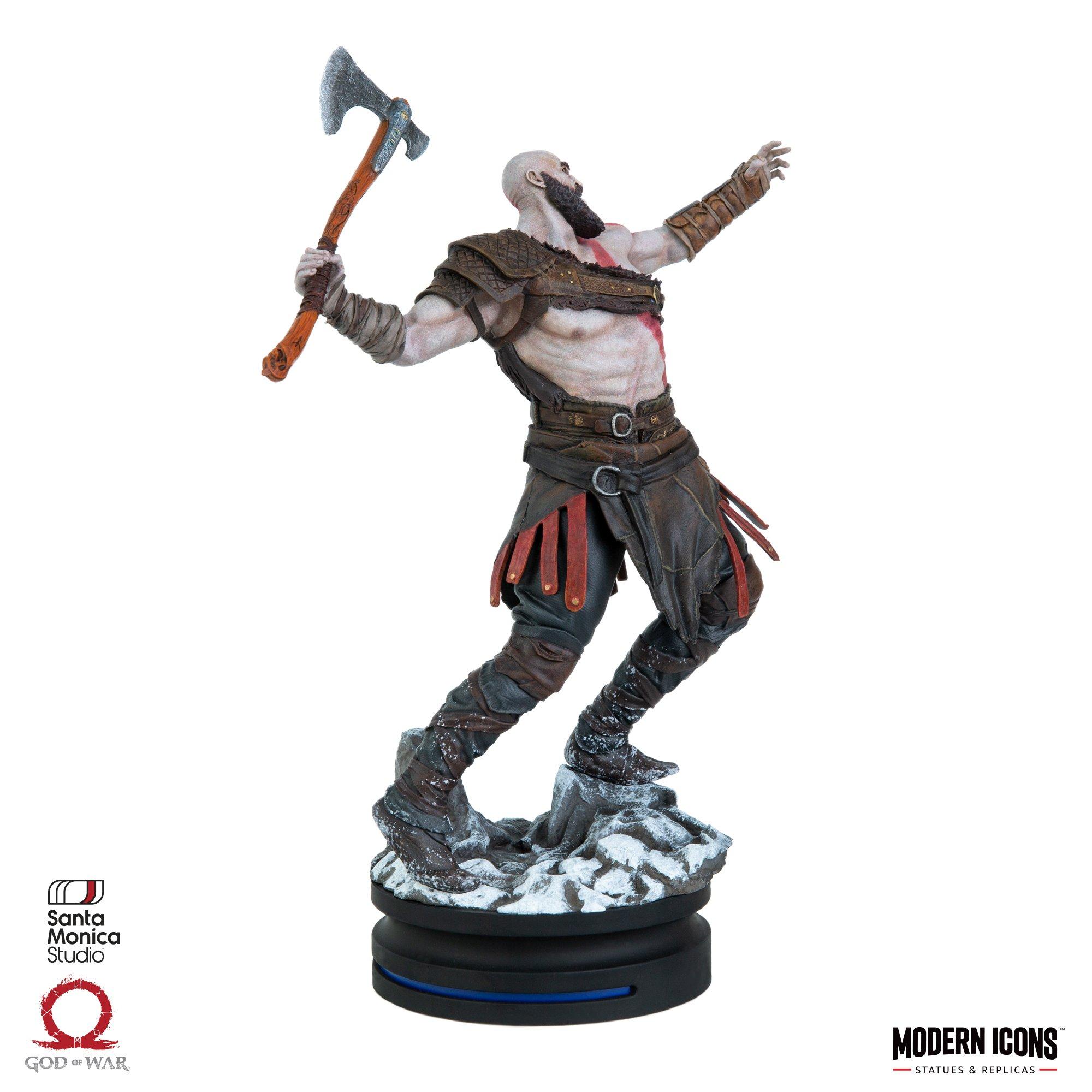 god of war kratos modern icon statue only at gamestop