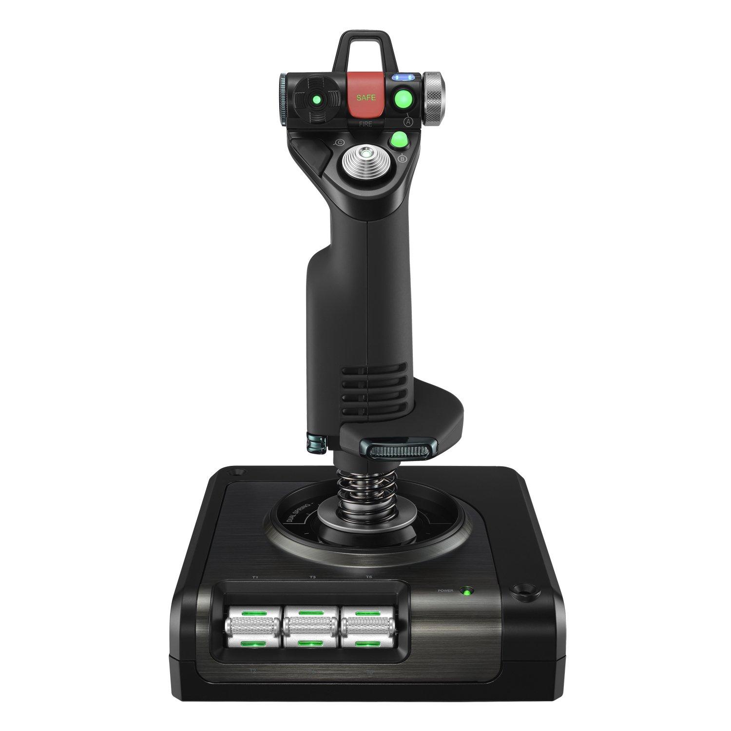 voksen Trolley udstilling Logitech X52 Professional H.O.T.A.S. Black Throttle and Stick Simulation  Controller | GameStop