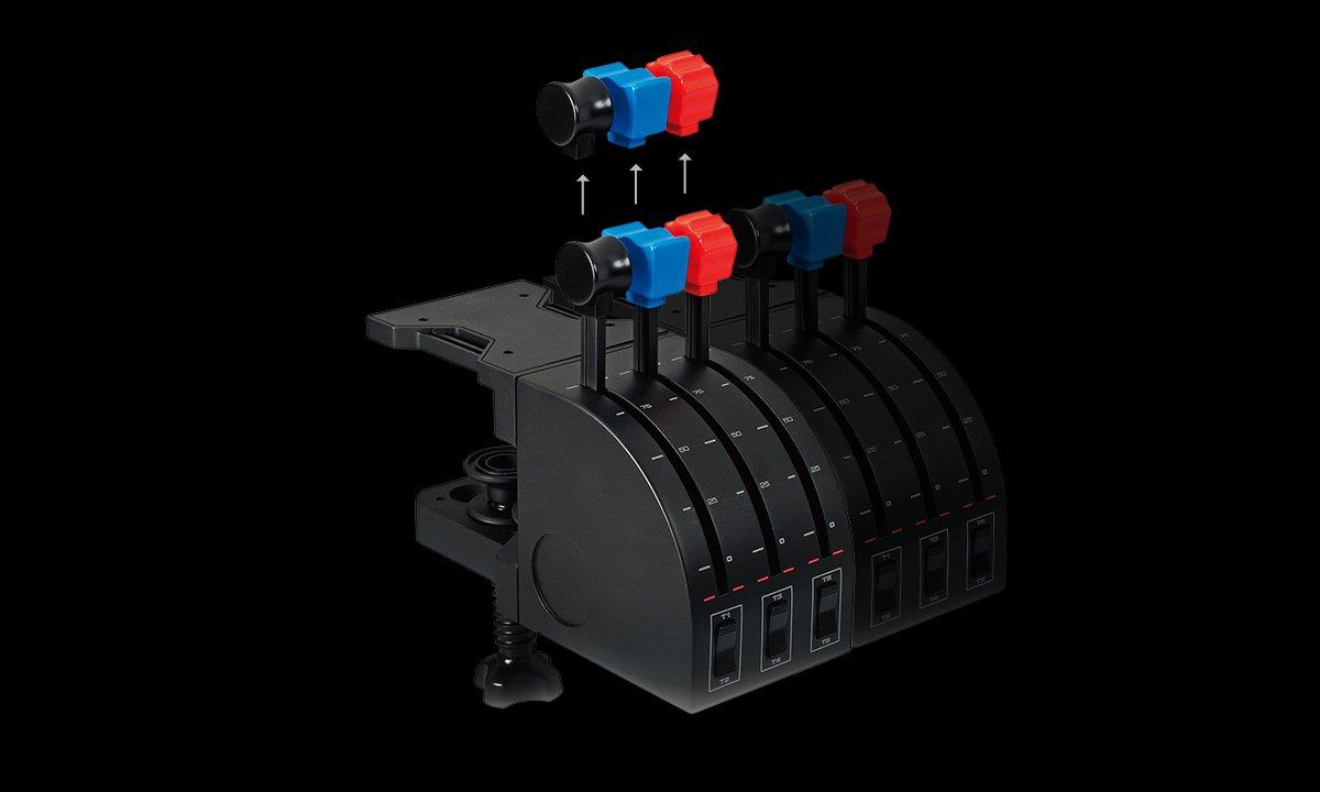 Logitech Flight Yoke System Professional Simulation Yoke and Throttle