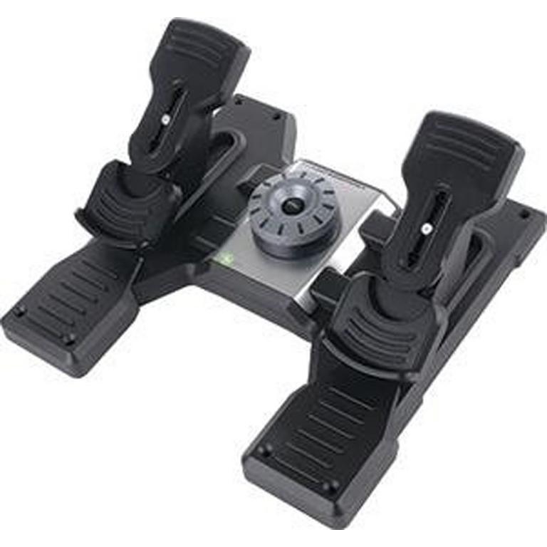 Logitech Professional Flight Simulation Rubber Pedals with Toe Brake