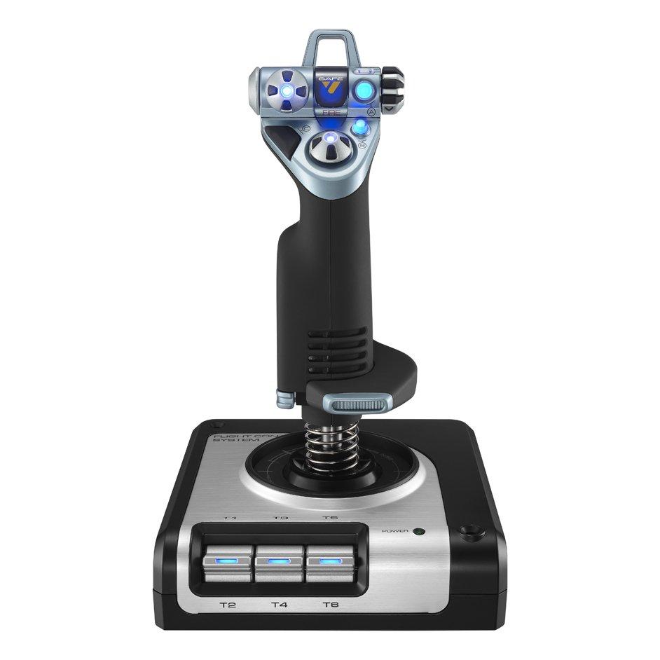 Logitech X52 H.O.T.A.S. Black and Silver Throttle and Stick Simulation  Controller | The Market Place