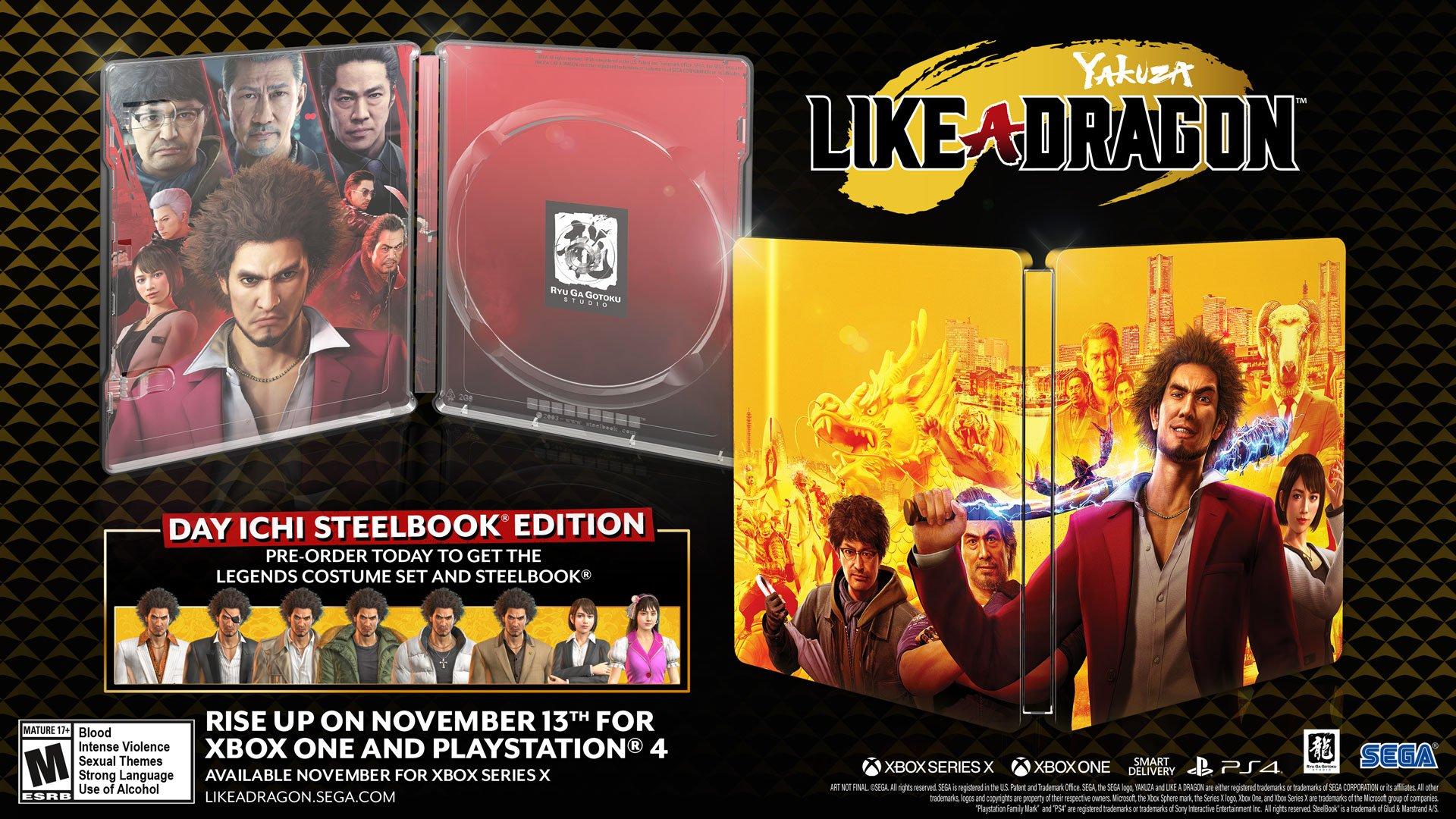 Yakuza like a dragon deals xbox release date