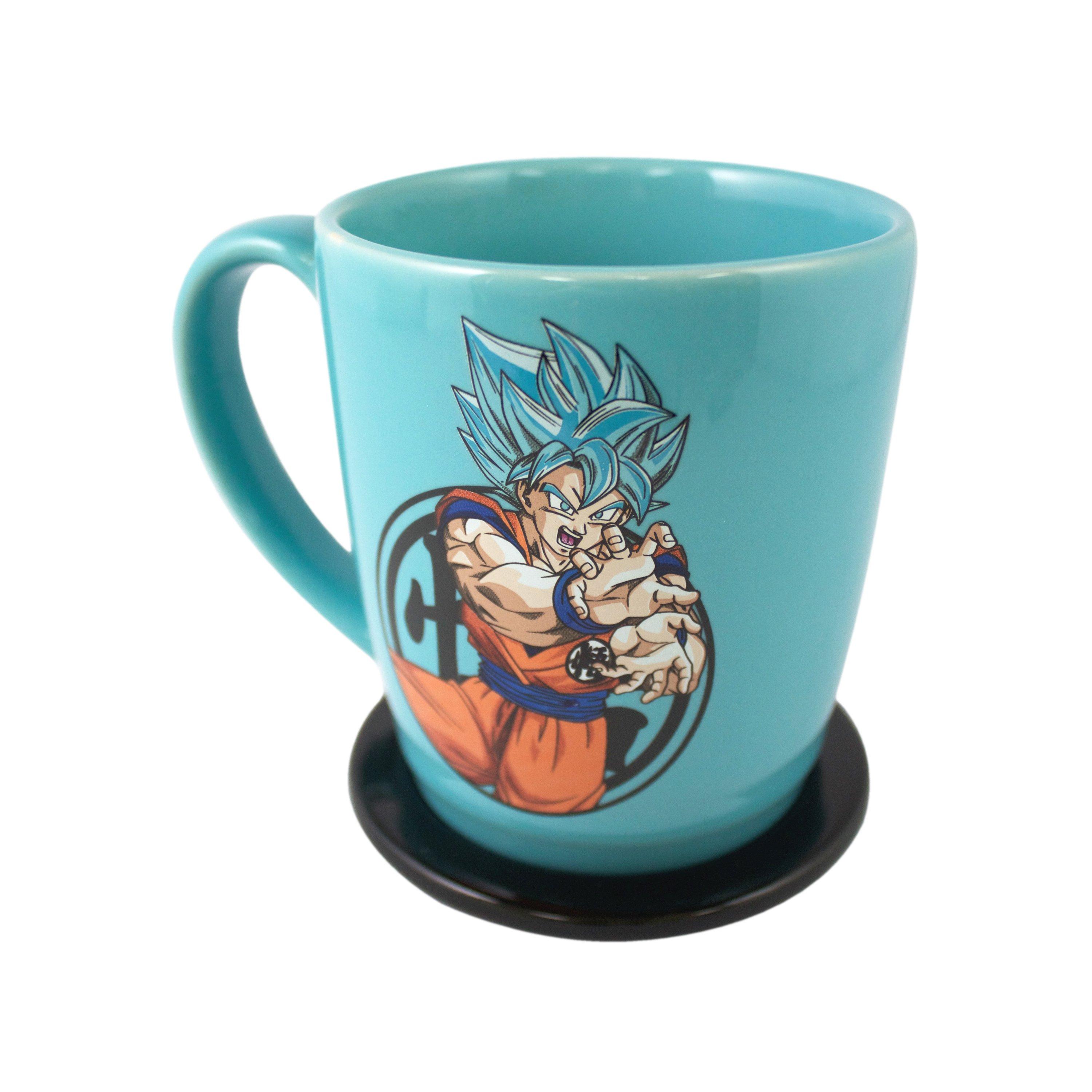 300 ml Dragon Ball Super-Goku Super Saiyan God Bleu Chaleur Changement Tasse à café