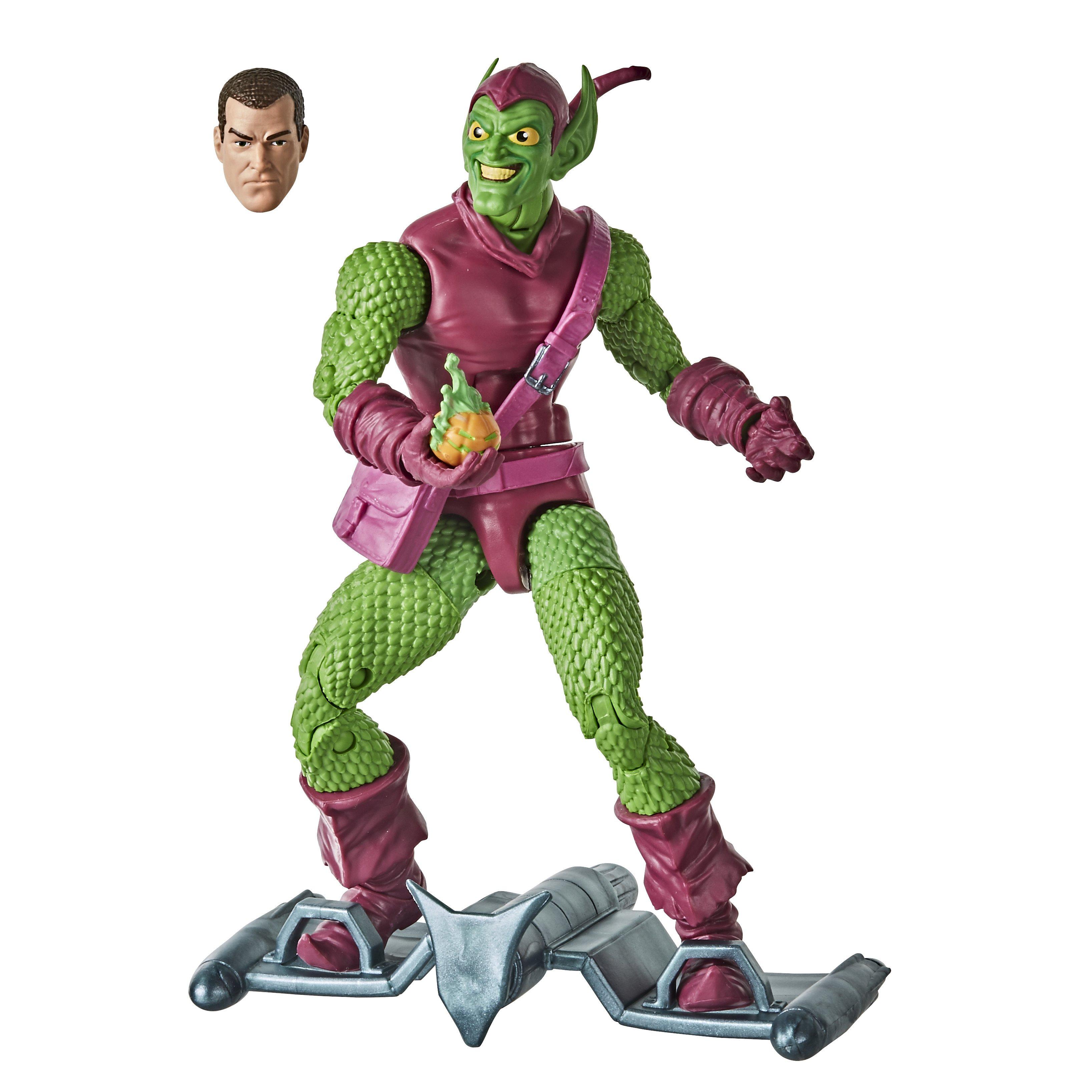 green spiderman action figure