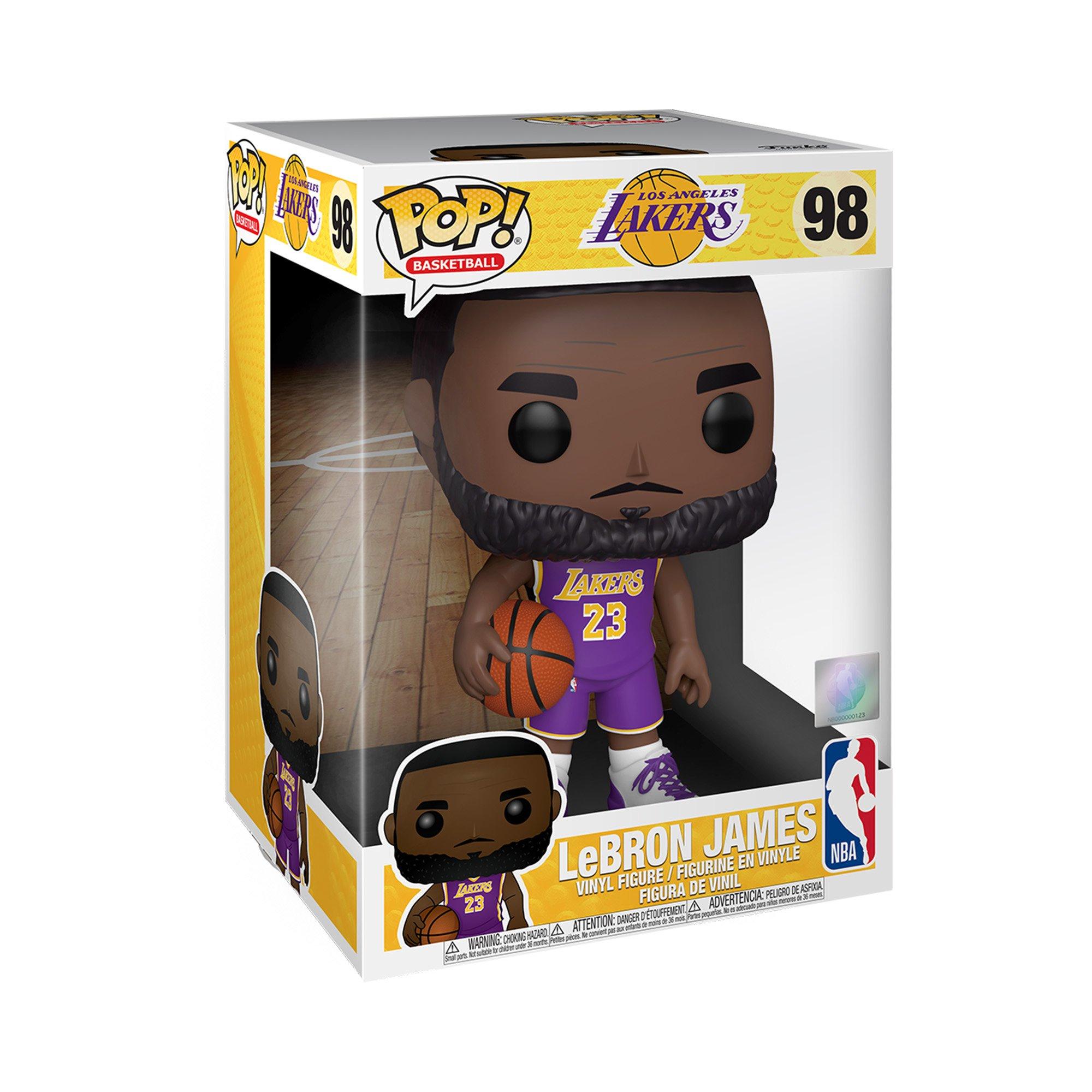 NBA Lakers LeBron James (Purple Jersey) 10-Inch Funko Pop! Vinyl Figure