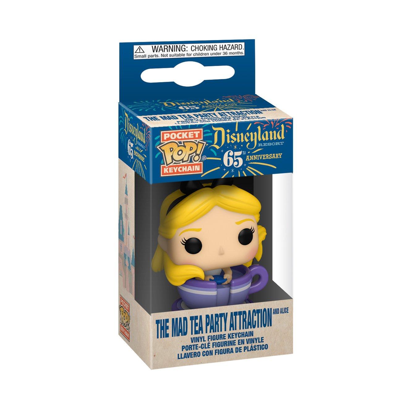 list item 2 of 2 Pocket POP! Keychain: Disneyland Resort 65th Anniversary The Mad Tea Party Attraction and Alice