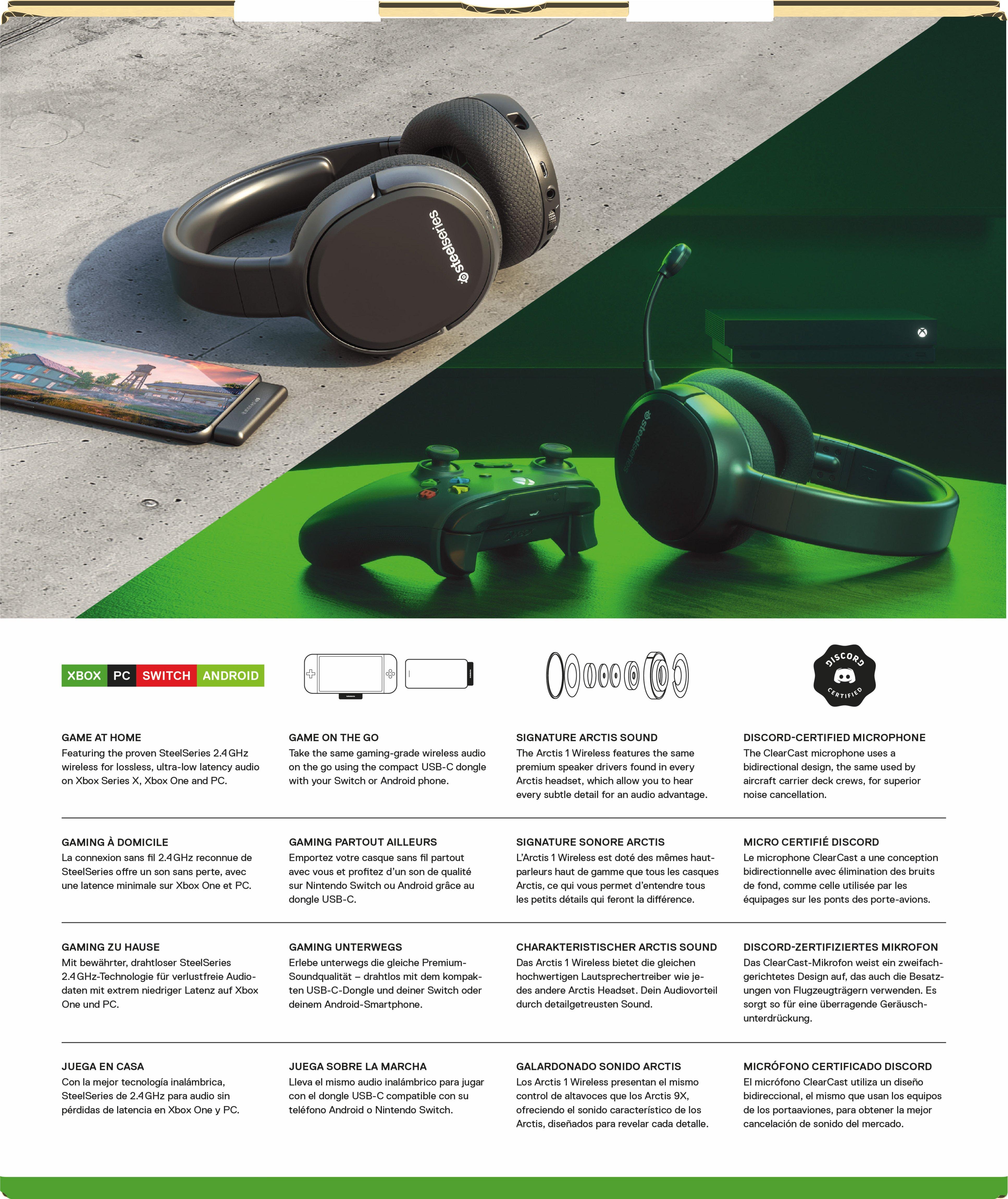 Arctis 1 Wireless Gaming Headset For Xbox One Xbox One Gamestop