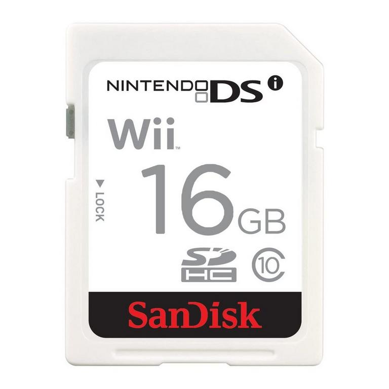 SDHC Memory Card 16GB for Nintendo Wii and DSi
