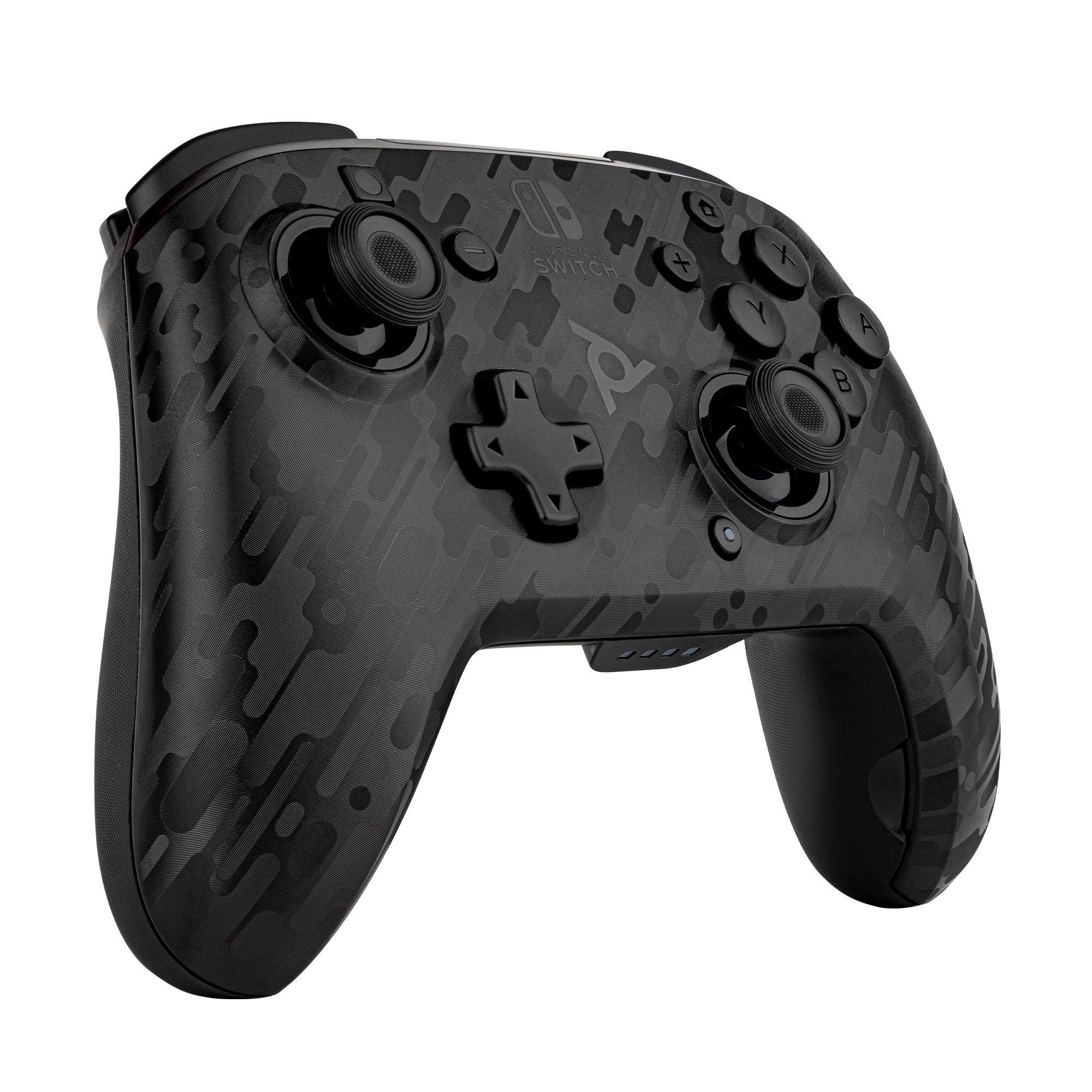 list item 1 of 10 Faceoff Black Camo Wireless Deluxe Controller for Nintendo Switch