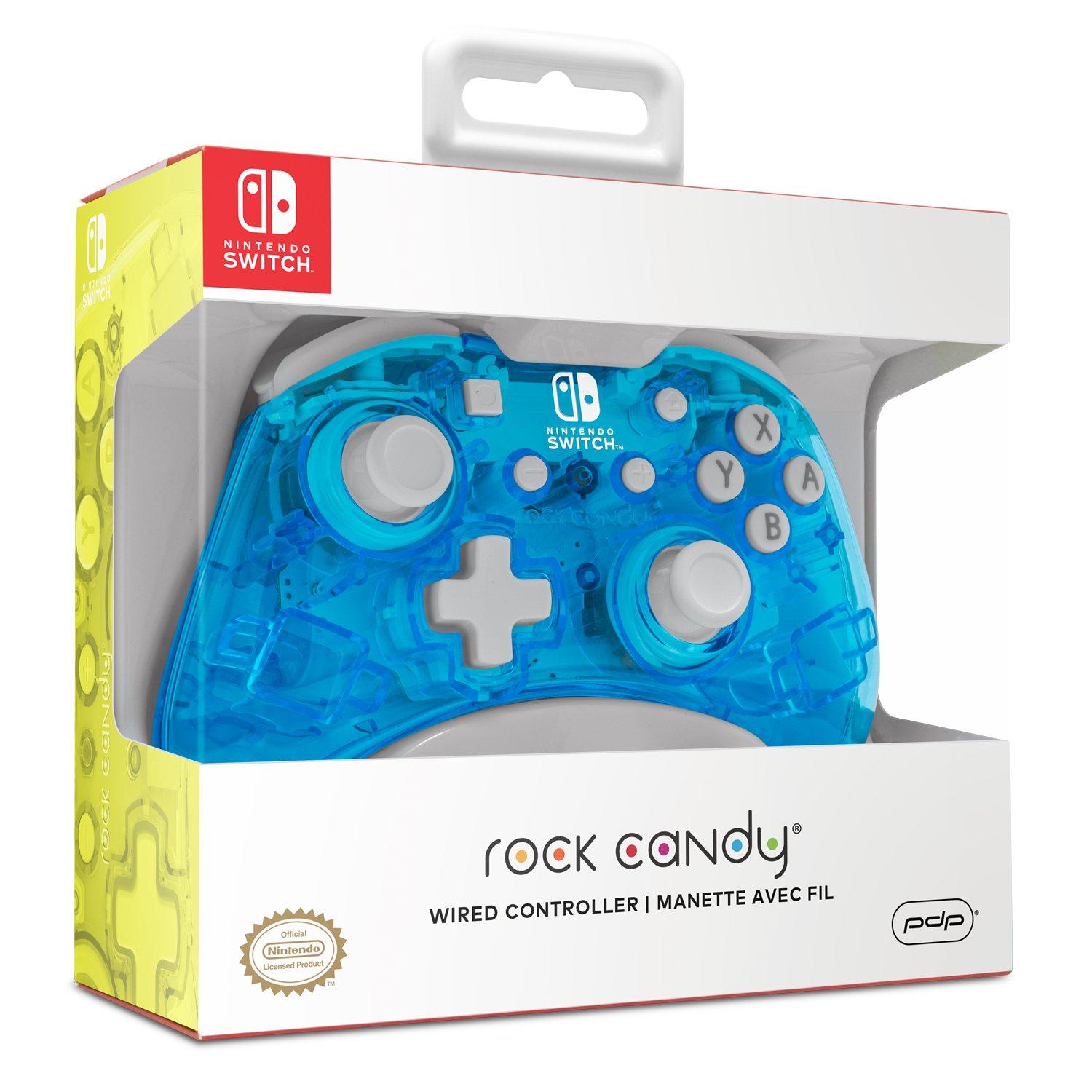 PDP Rock Candy Wired Controller for Nintendo Switch Blu-merang