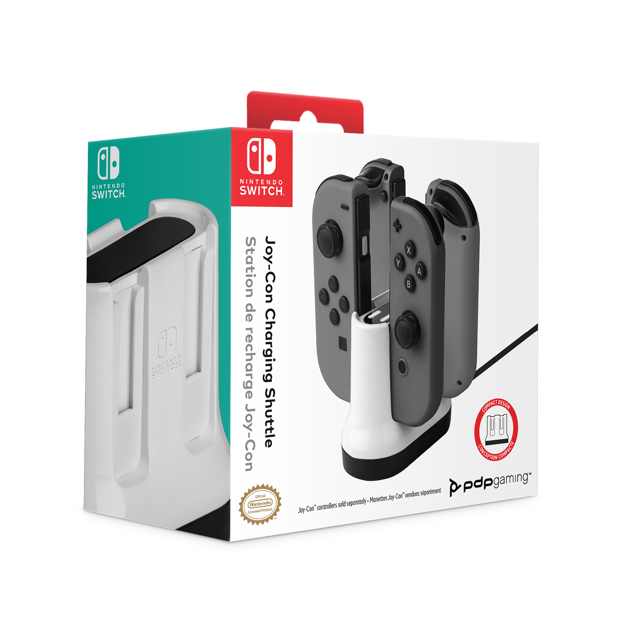 PDP Gaming Joy-Con Charging Shuttle for Nintendo Switch White | GameStop