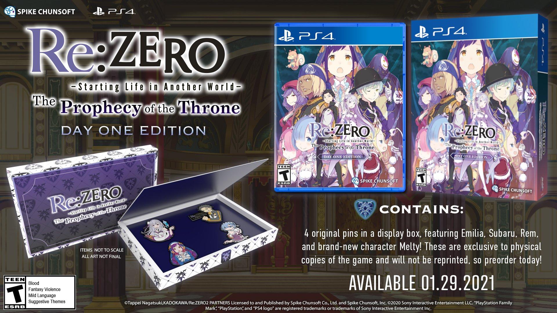 Re Zero The Prophecy of the Throne PS4 Review