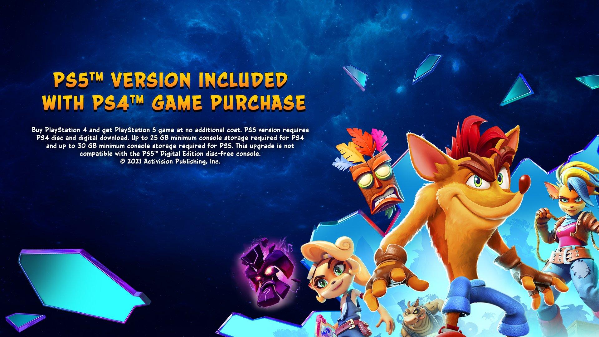 Crash Bandicoot 4: It's About Time PlayStation 4, PlayStation 5