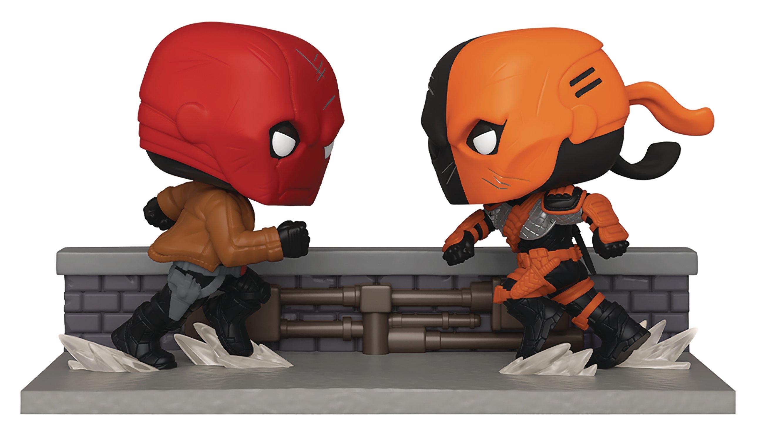 funko pop red hood vs deathstroke