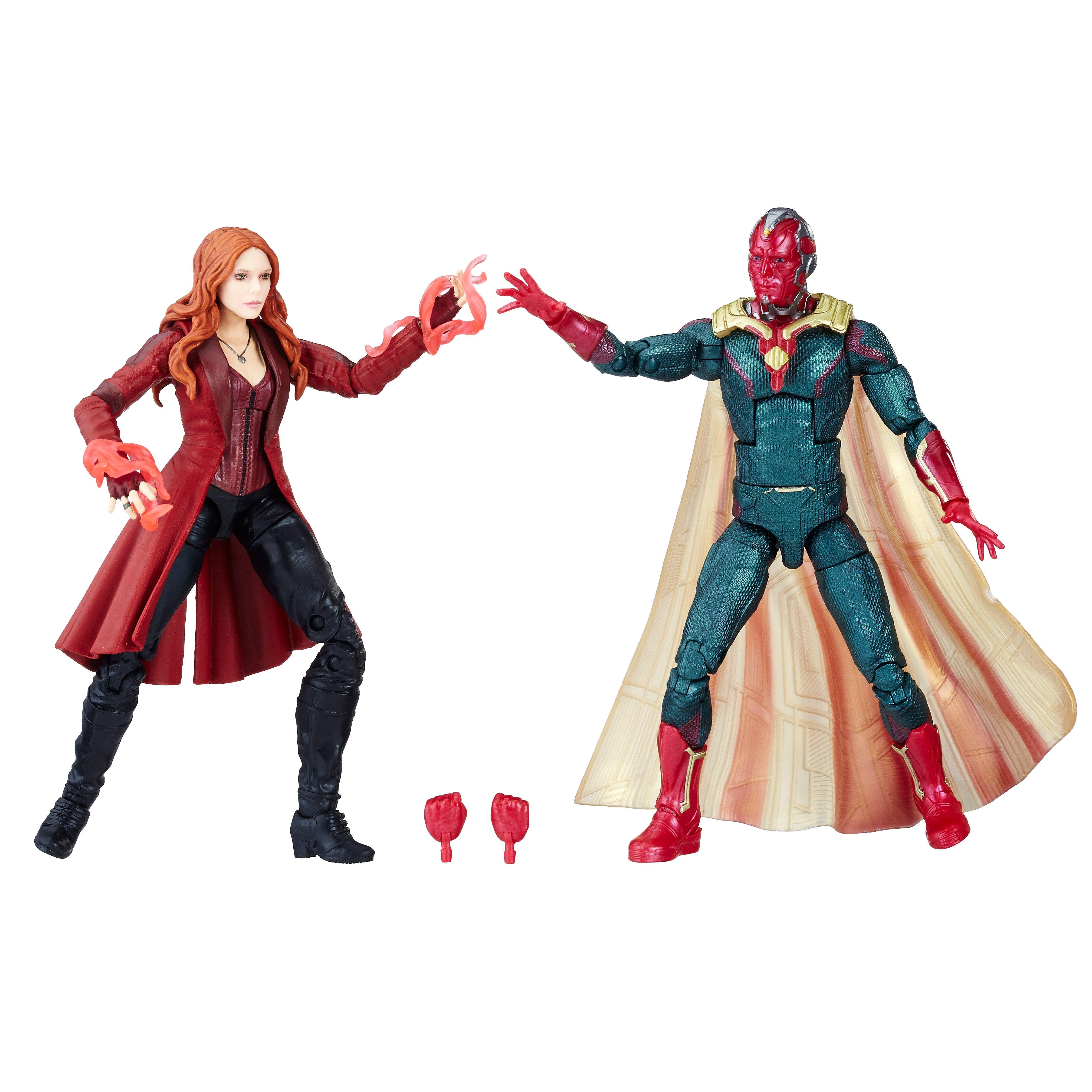 Hasbro Marvel Legends Series Avengers Infinity War Scarlet Witch And Vision 2 Pack 6 In Action Figure Gamestop